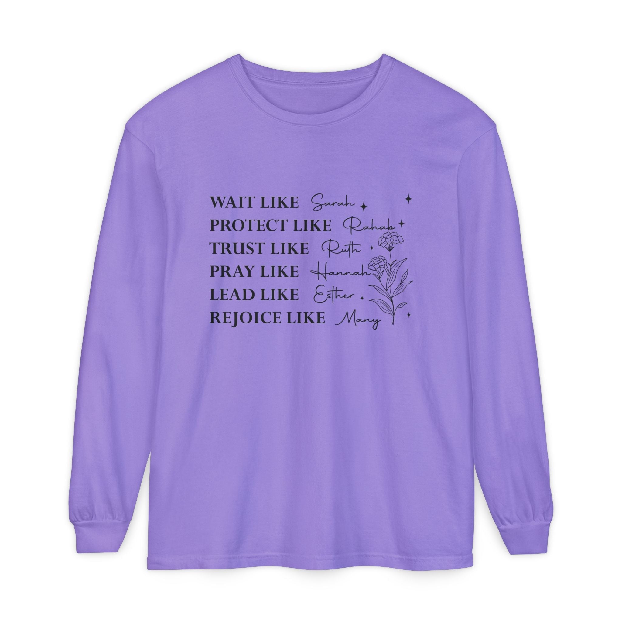 Faith Based Women's Long Sleeve - Women Of The Bible | Long - sleeve by atgodanddesigns