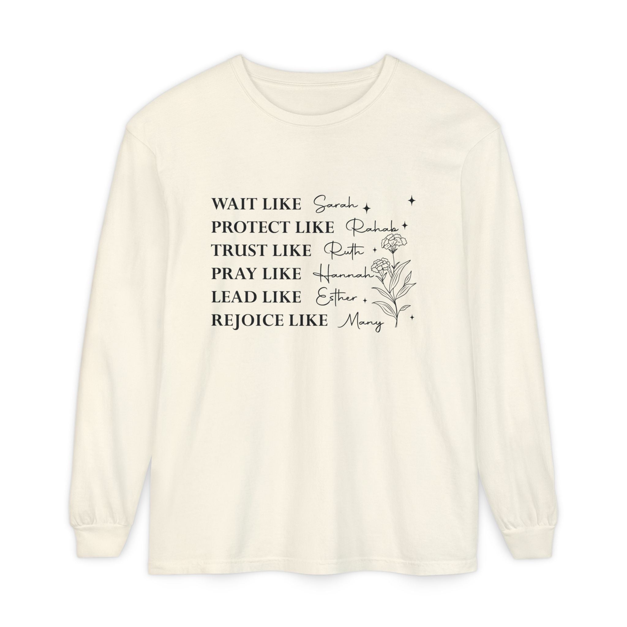 Faith Based Women's Long Sleeve - Women Of The Bible | Long - sleeve by atgodanddesigns