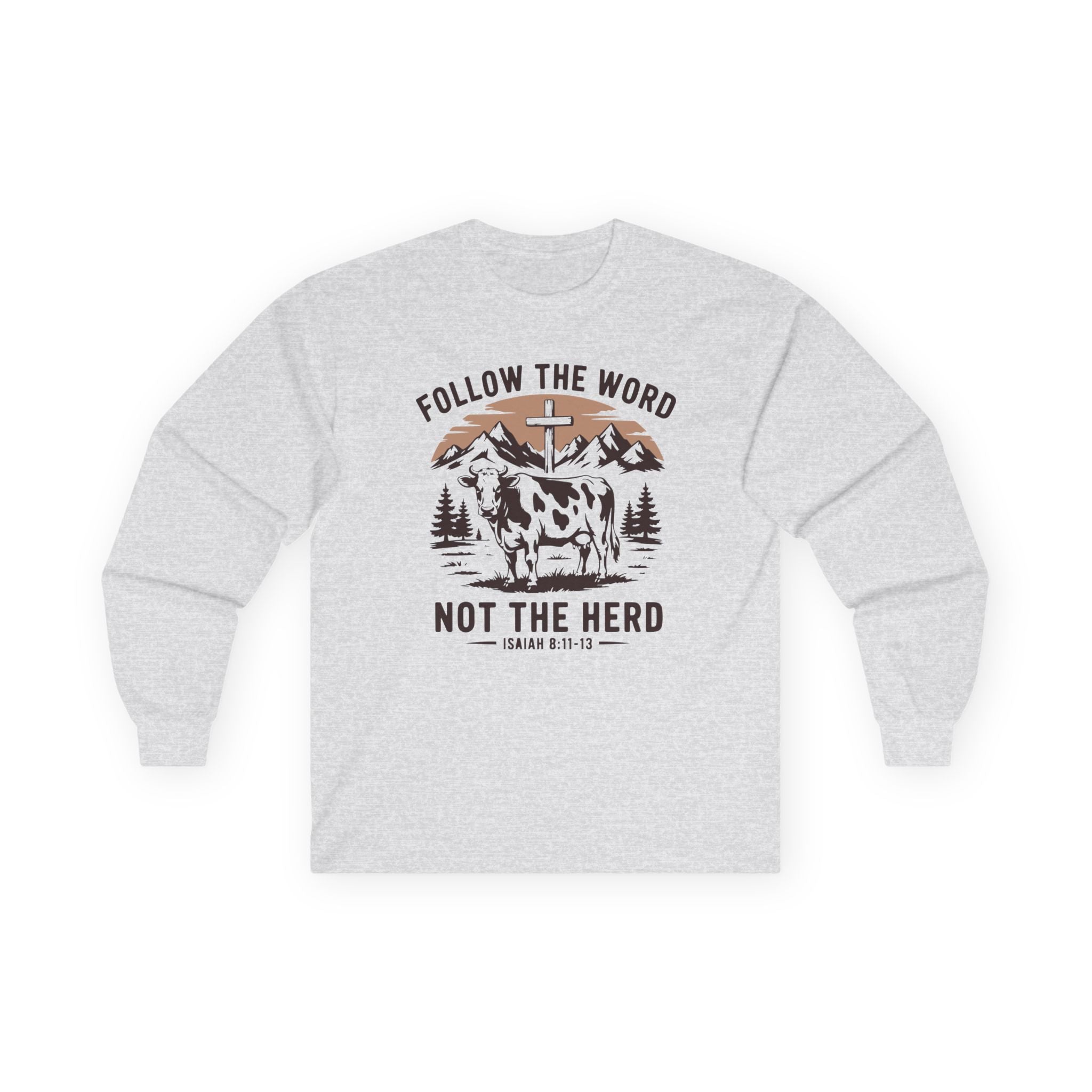 Faith Based Women's Long Sleeves - Follow The Word Not The Herd | Long - sleeve by atgodanddesigns