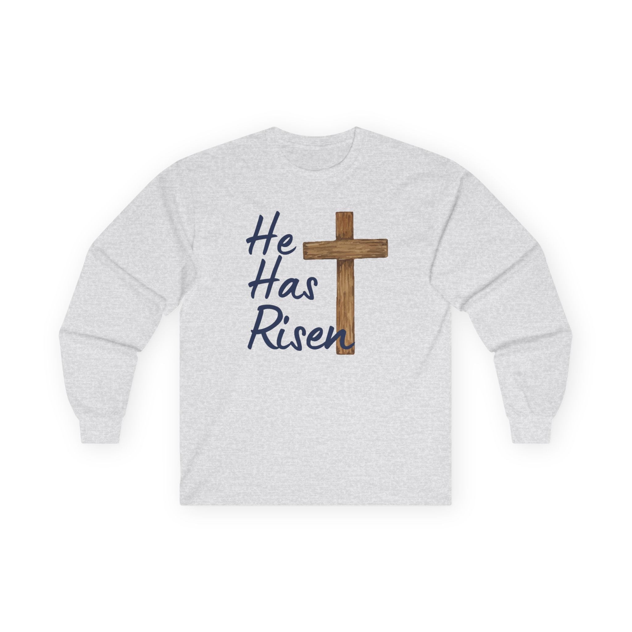 Faith Based Women's Long Sleeves - He Has Risen | Long - sleeve by atgodanddesigns