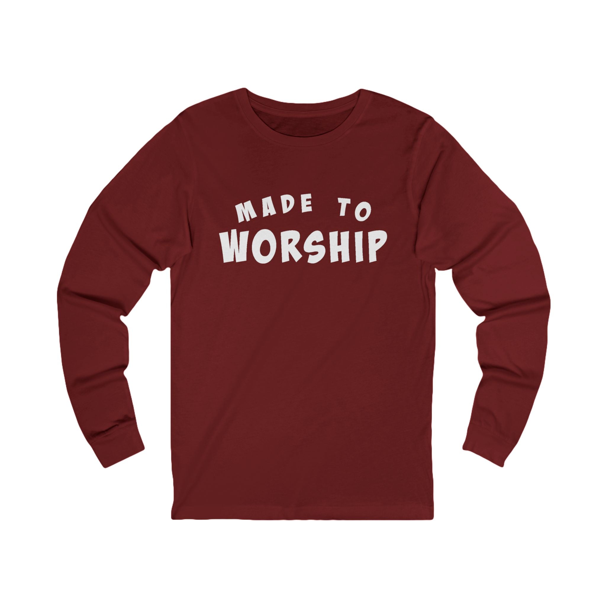 Faith Based Women's Long Sleeves - Made To Worship | Long - sleeve by atgodanddesigns