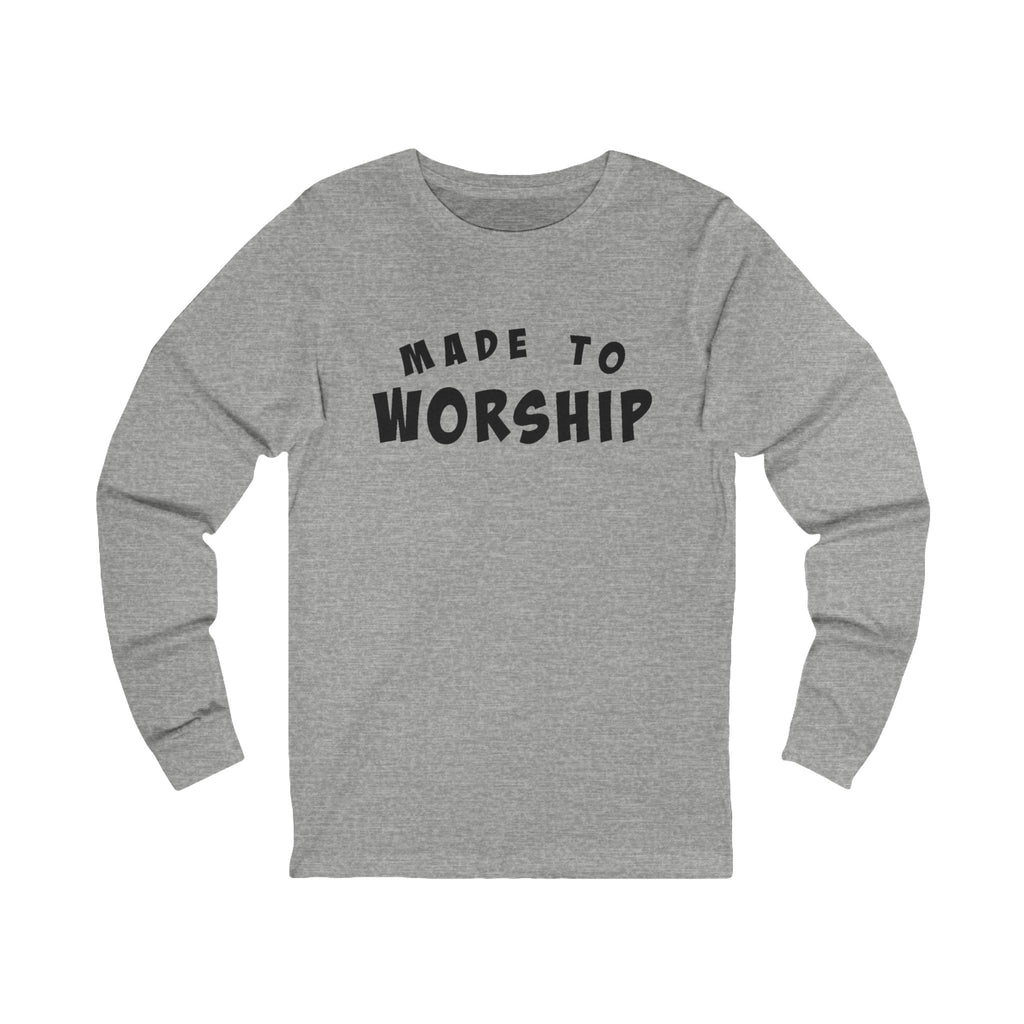 Faith Based Women's Long Sleeves - Made To Worship | Long - sleeve by atgodanddesigns