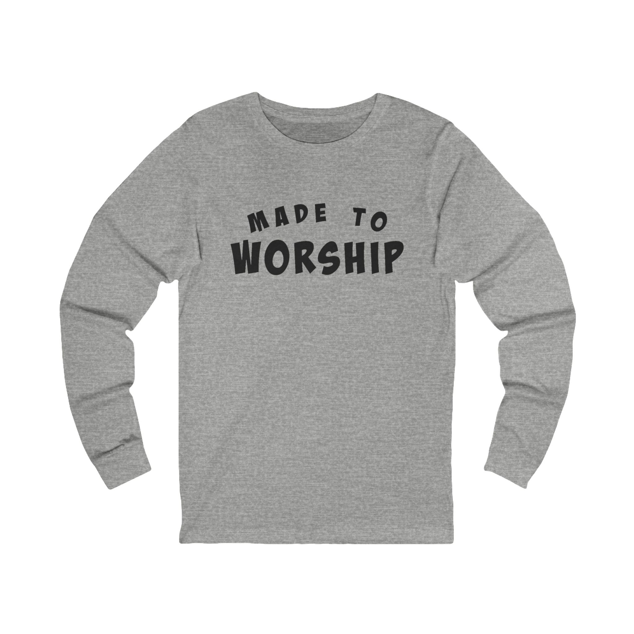 Faith Based Women's Long Sleeves - Made To Worship | Long - sleeve by atgodanddesigns
