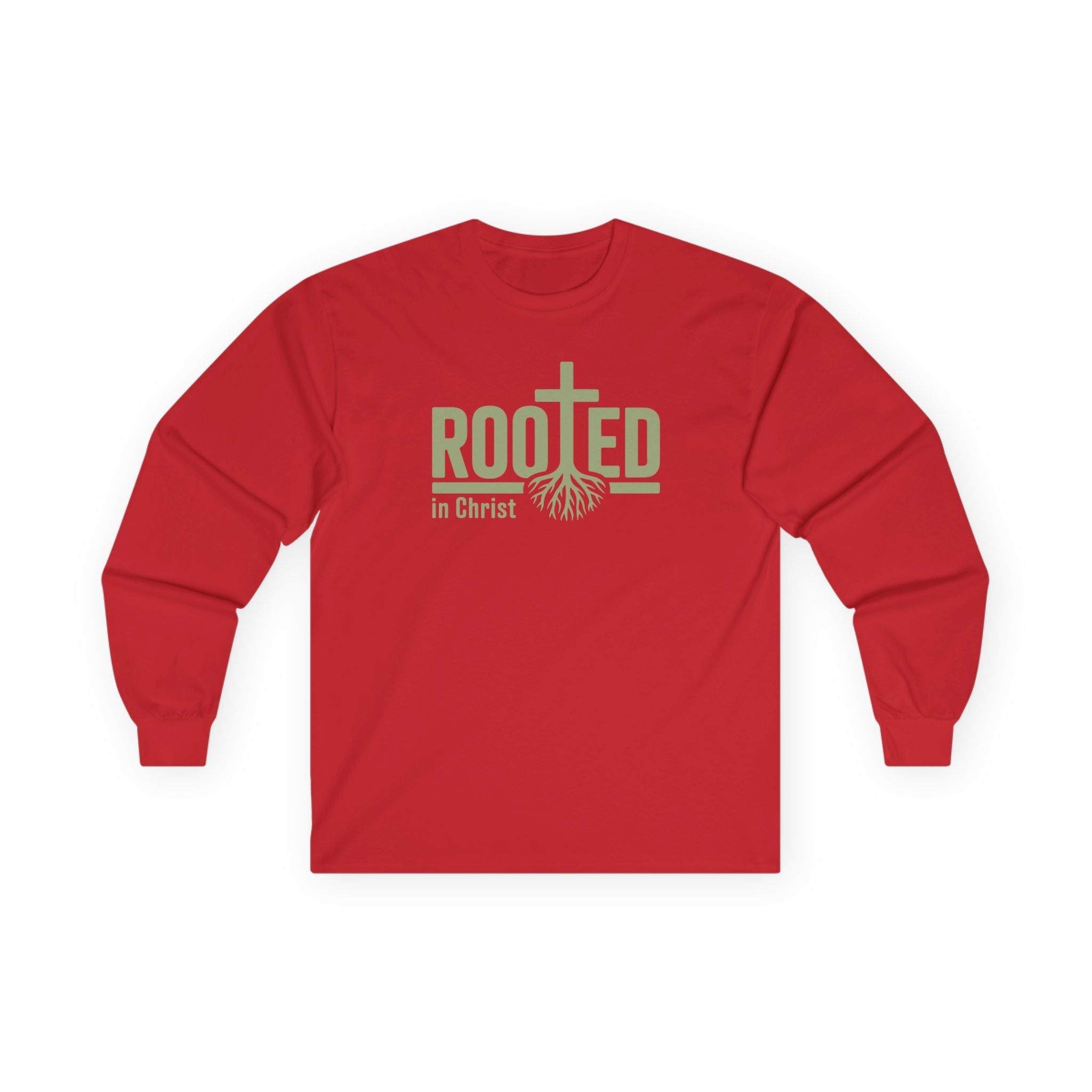 Faith Based Women's Long Sleeves - "Rooted in Christ" | Long - sleeve by atgodanddesigns