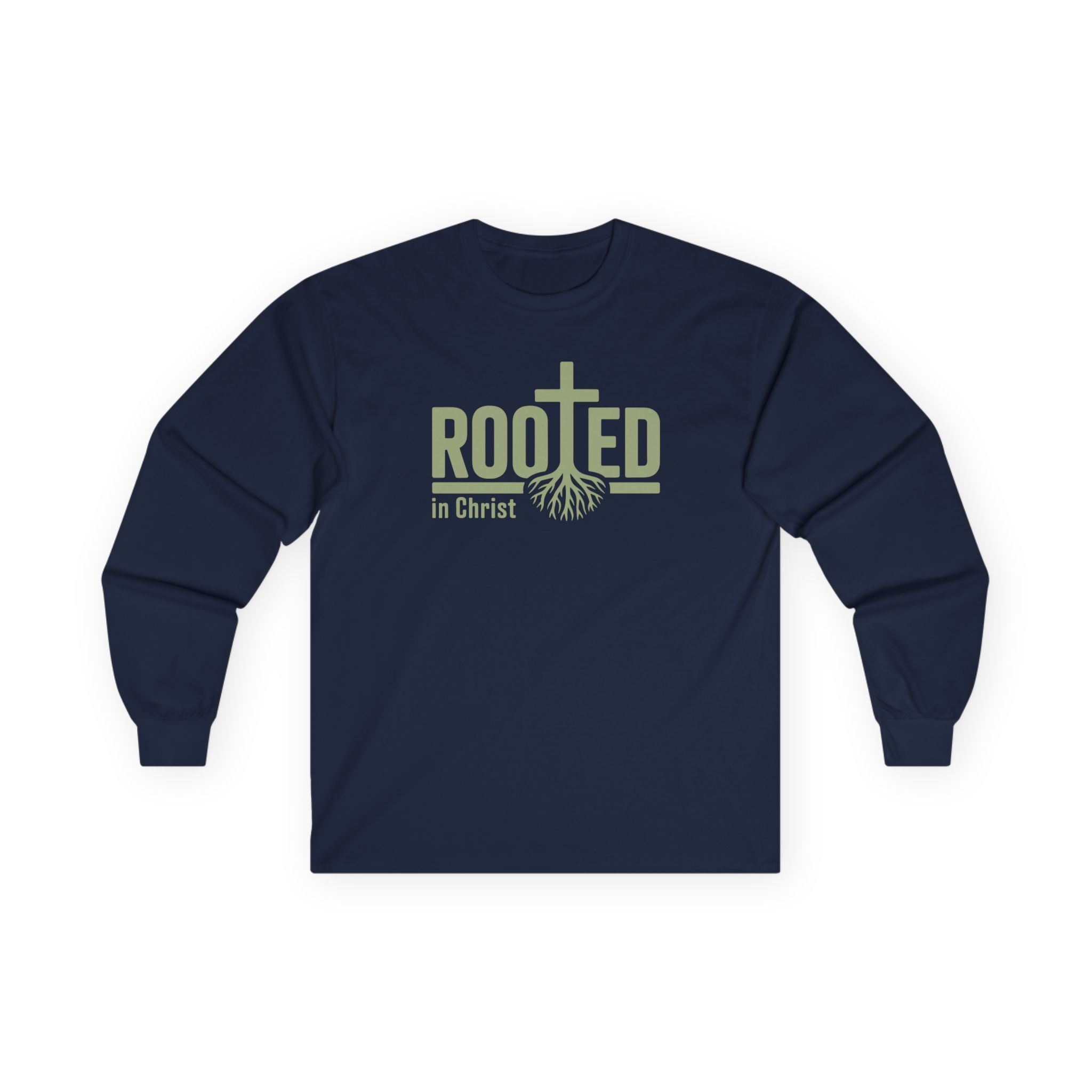 Faith Based Women's Long Sleeves - "Rooted in Christ" | Long - sleeve by atgodanddesigns