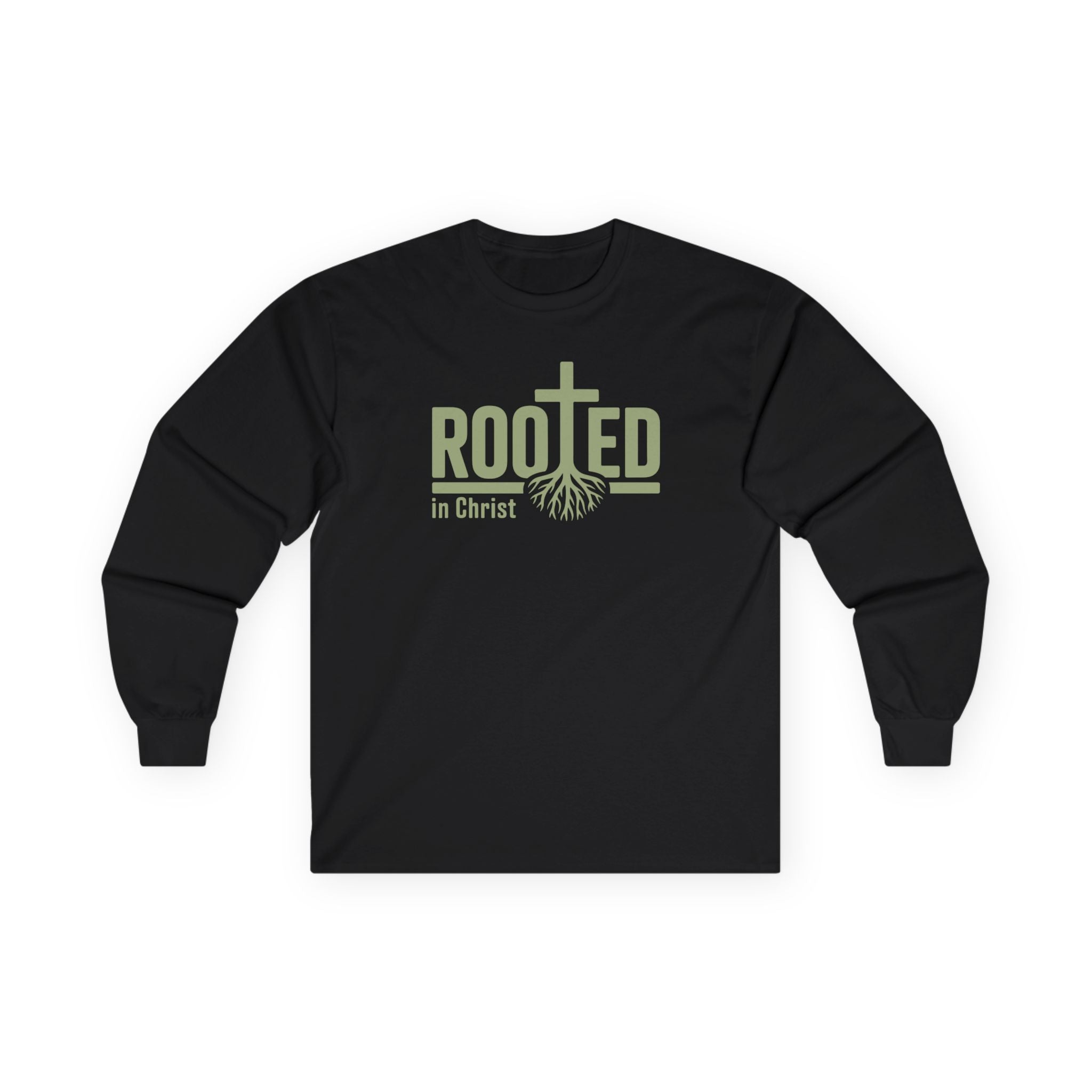 Faith Based Women's Long Sleeves - "Rooted in Christ" | Long - sleeve by atgodanddesigns