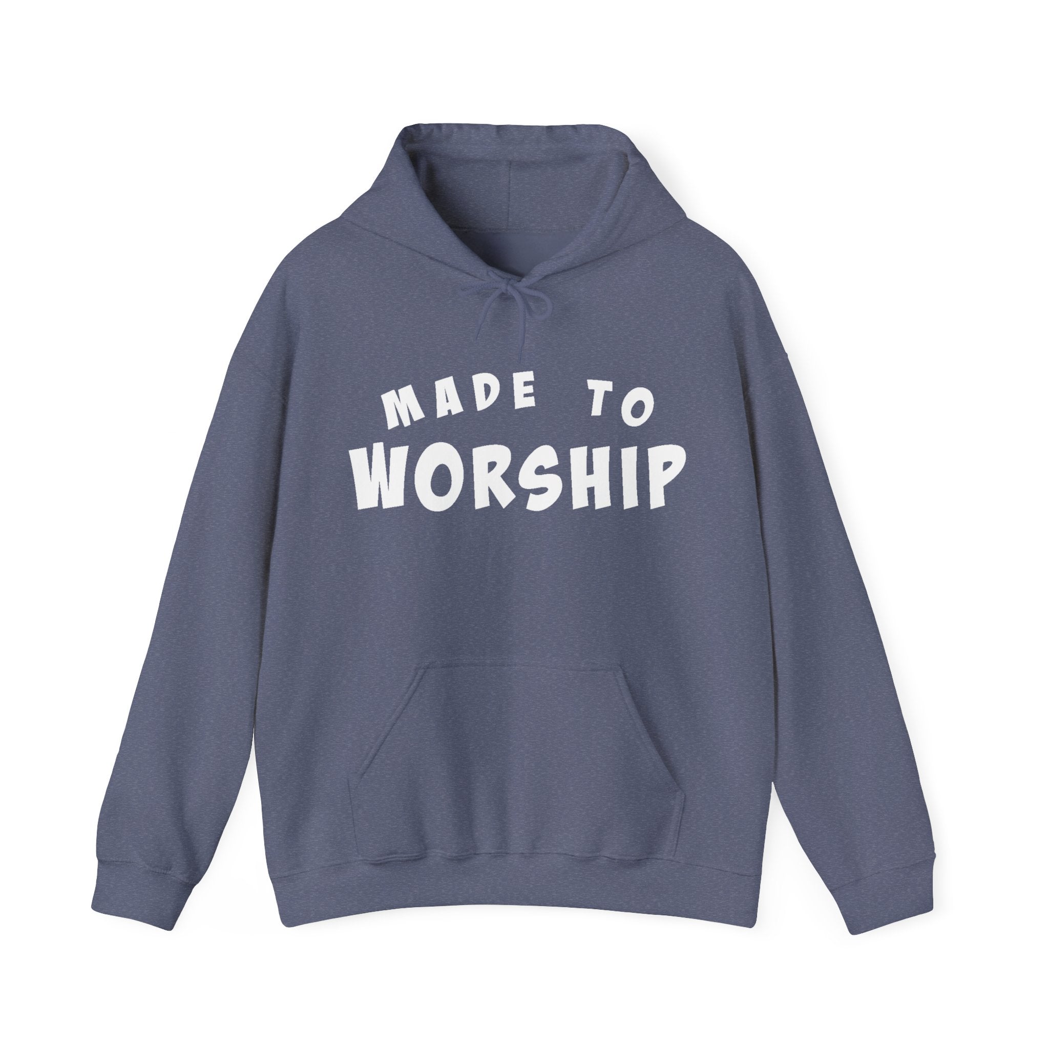 Faith - based Women's Pullover Hoodie - Made To Worship | Hoodie by atgodanddesigns
