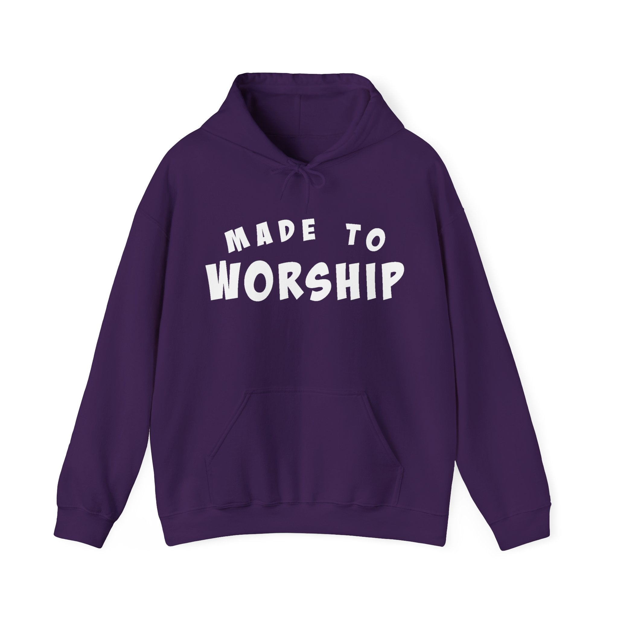 Faith - based Women's Pullover Hoodie - Made To Worship | Hoodie by atgodanddesigns
