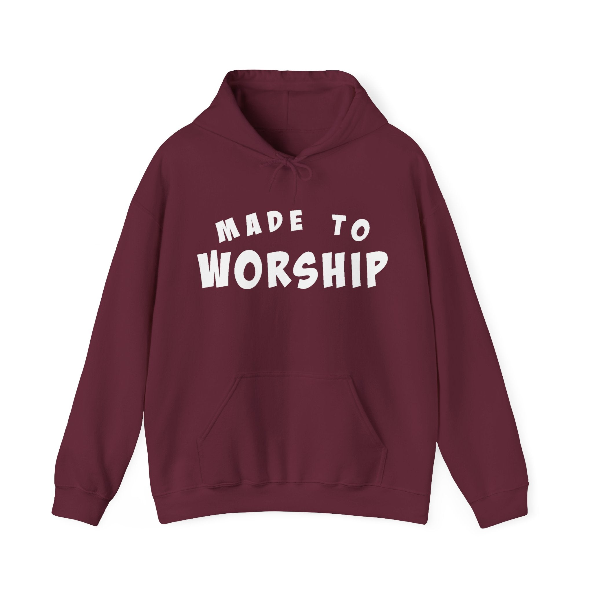 Faith - based Women's Pullover Hoodie - Made To Worship | Hoodie by atgodanddesigns