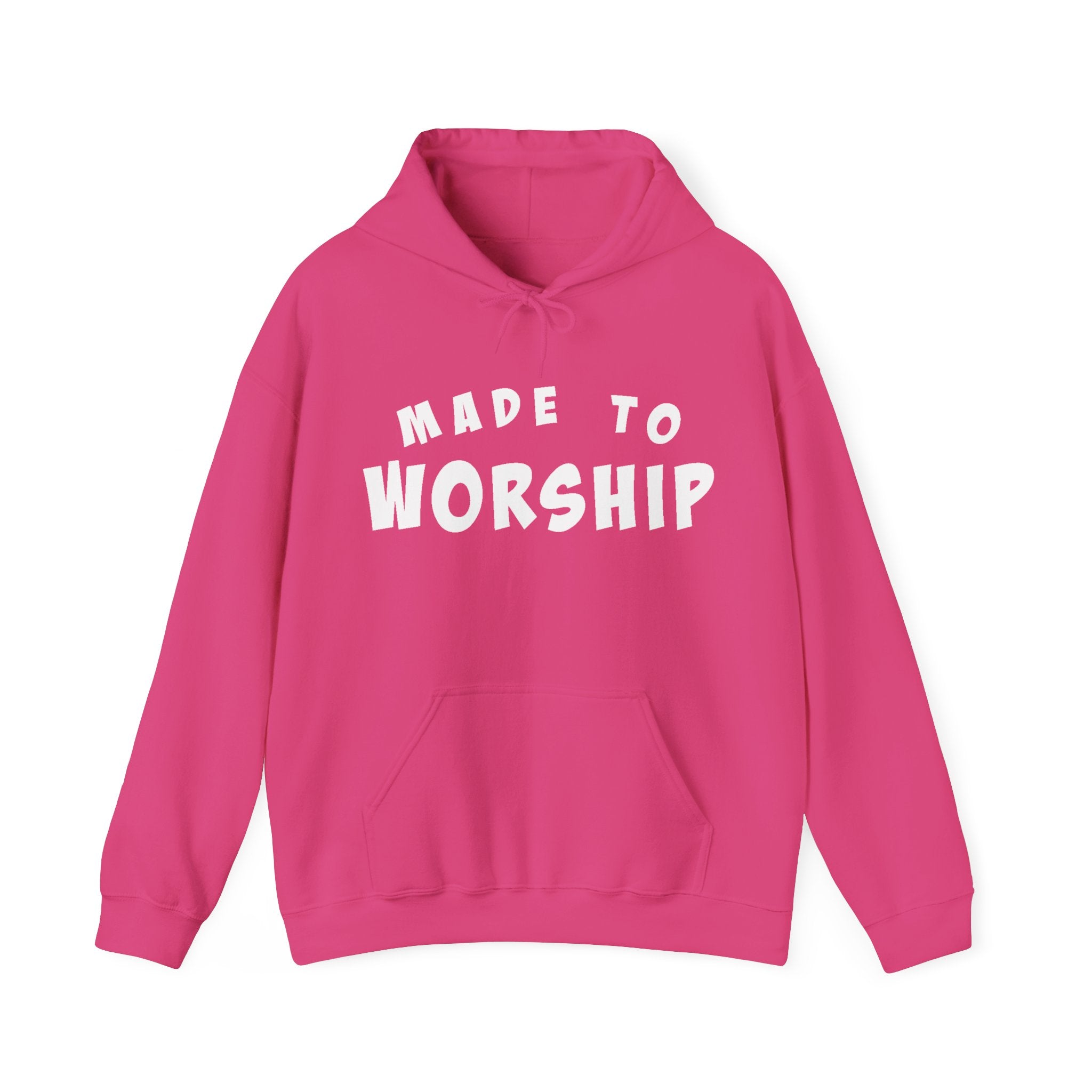 Faith - based Women's Pullover Hoodie - Made To Worship | Hoodie by atgodanddesigns