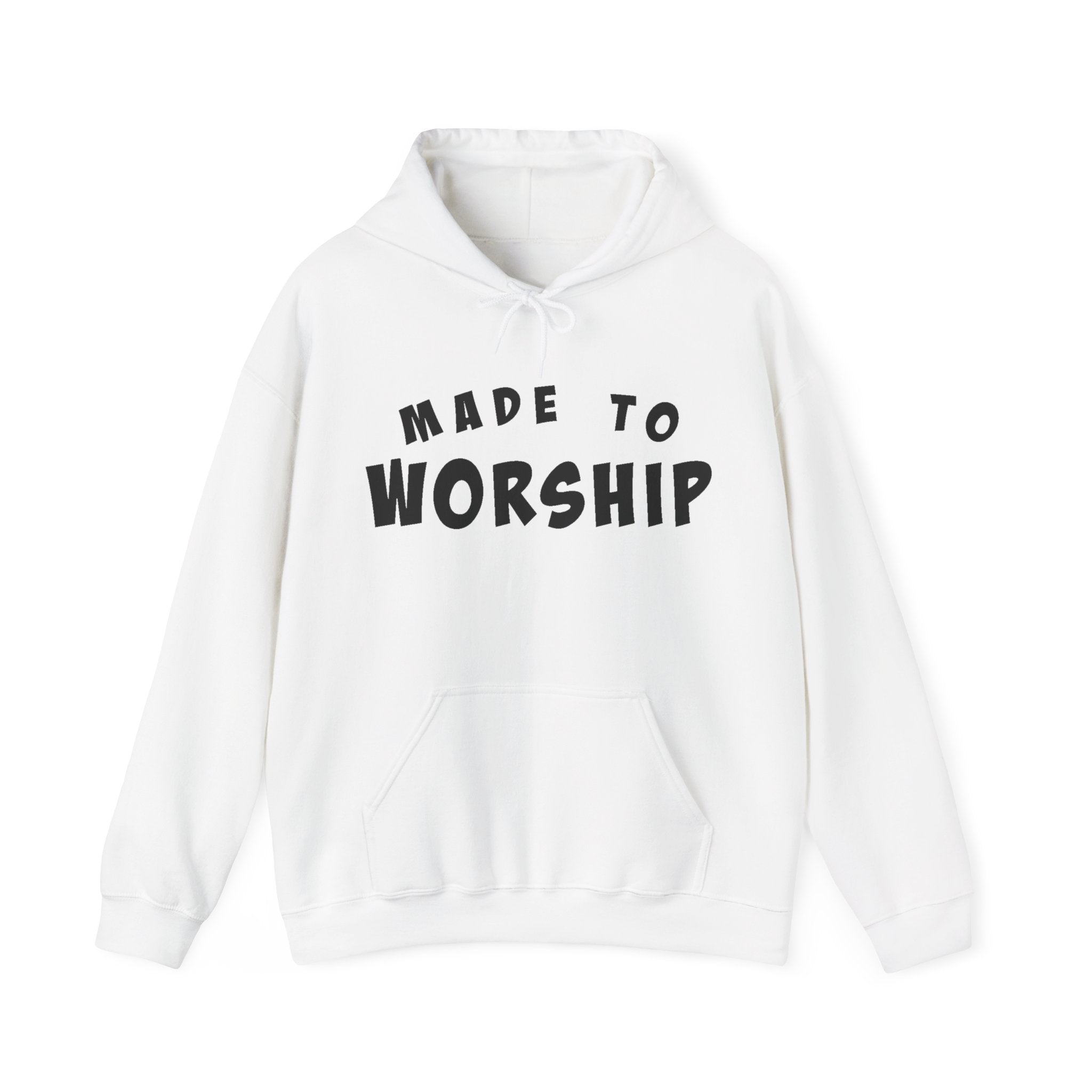 Faith - based Women's Pullover Hoodie - Made To Worship | Hoodie by atgodanddesigns