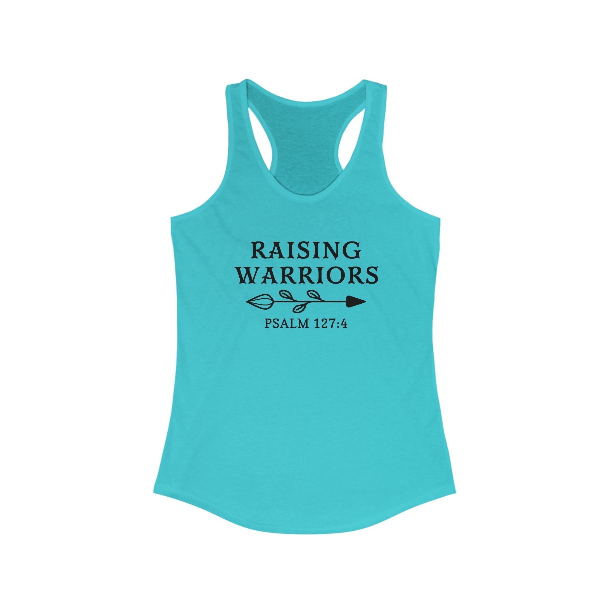 Faith Based Women's Racerback Tank Top - Raising Warriors | Tank Top by atgodanddesigns