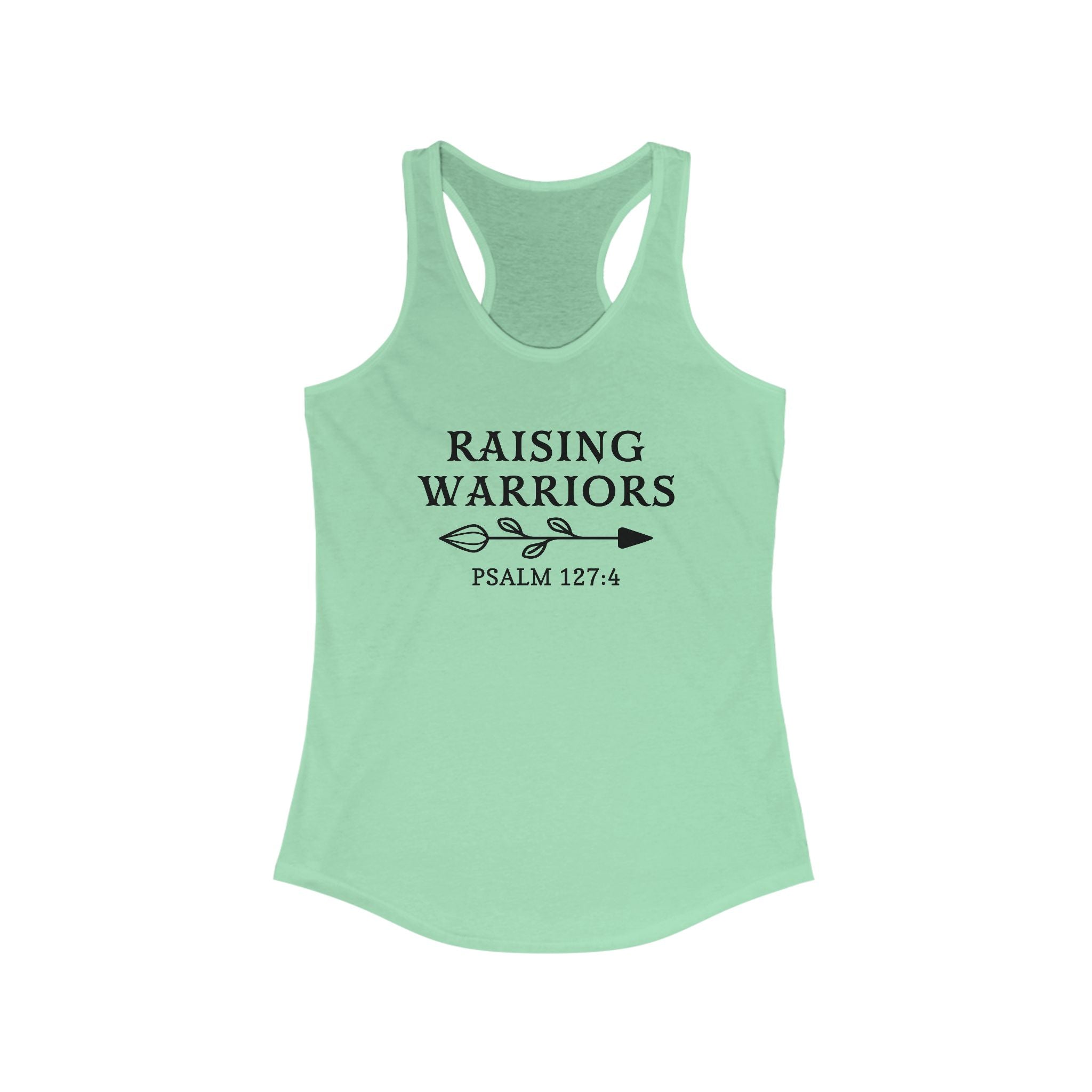 Faith Based Women's Racerback Tank Top - Raising Warriors | Tank Top by atgodanddesigns