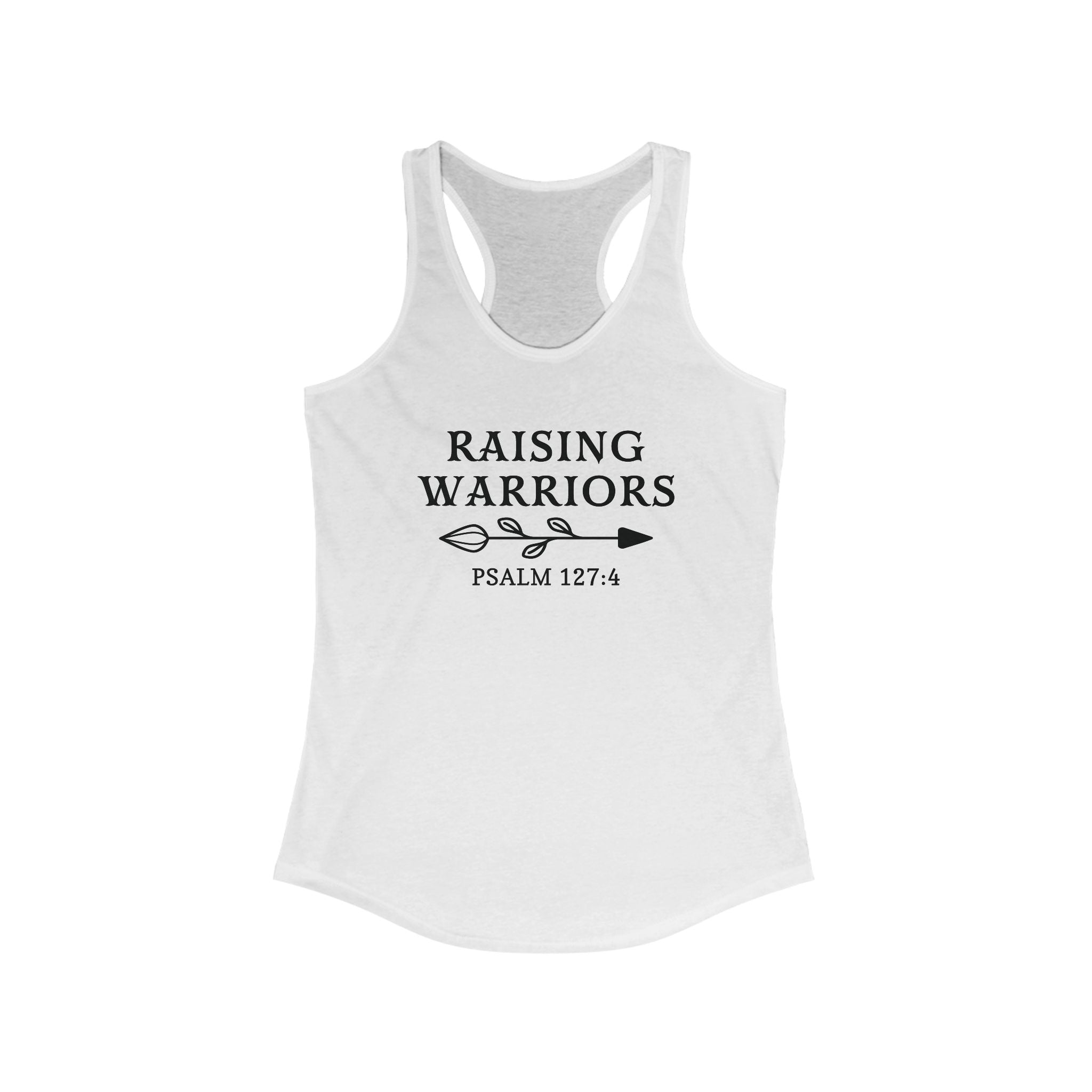 Faith Based Women's Racerback Tank Top - Raising Warriors | Tank Top by atgodanddesigns