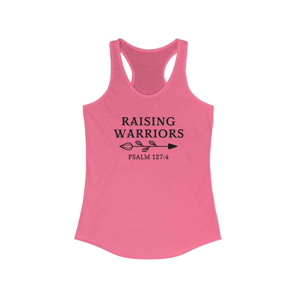Faith Based Women's Racerback Tank Top - Raising Warriors | Tank Top by atgodanddesigns