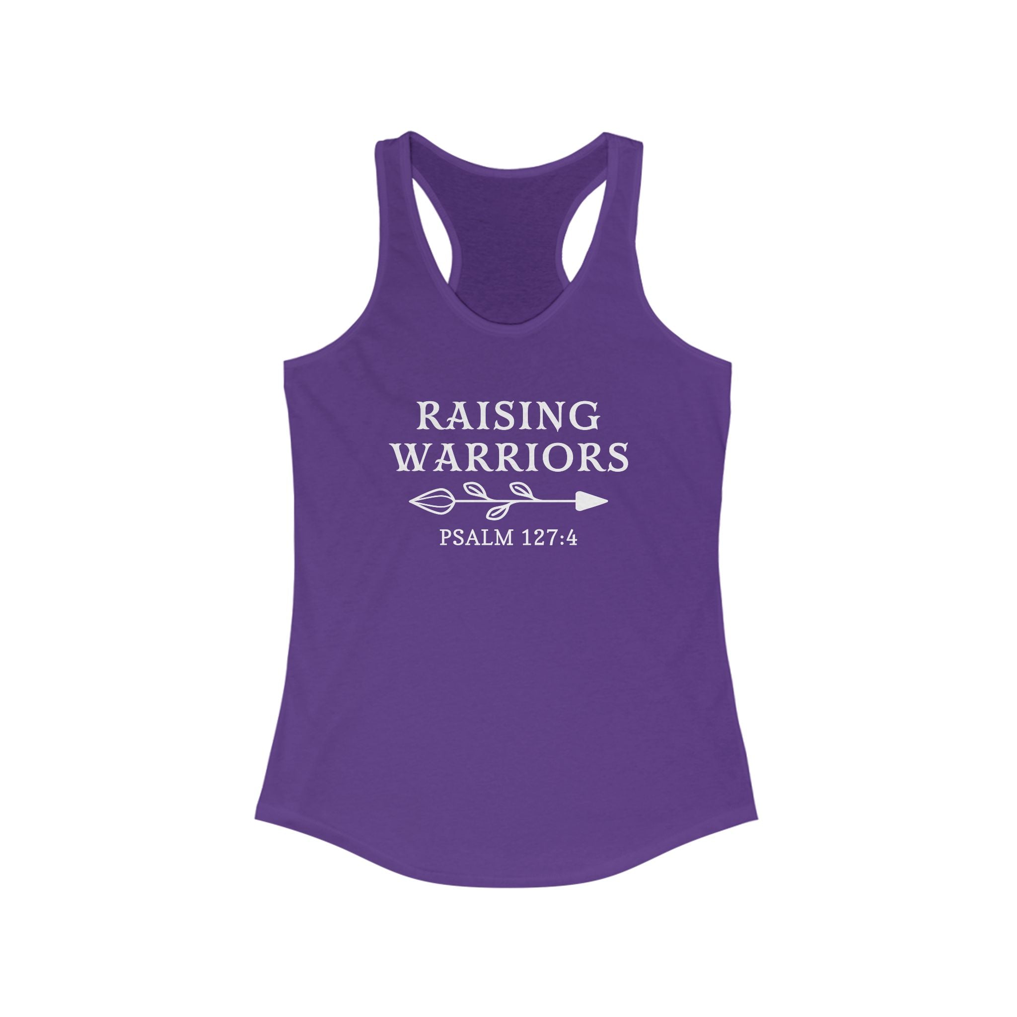 Faith Based Women's Racerback Tank Top - Raising Warriors | Tank Top by atgodanddesigns