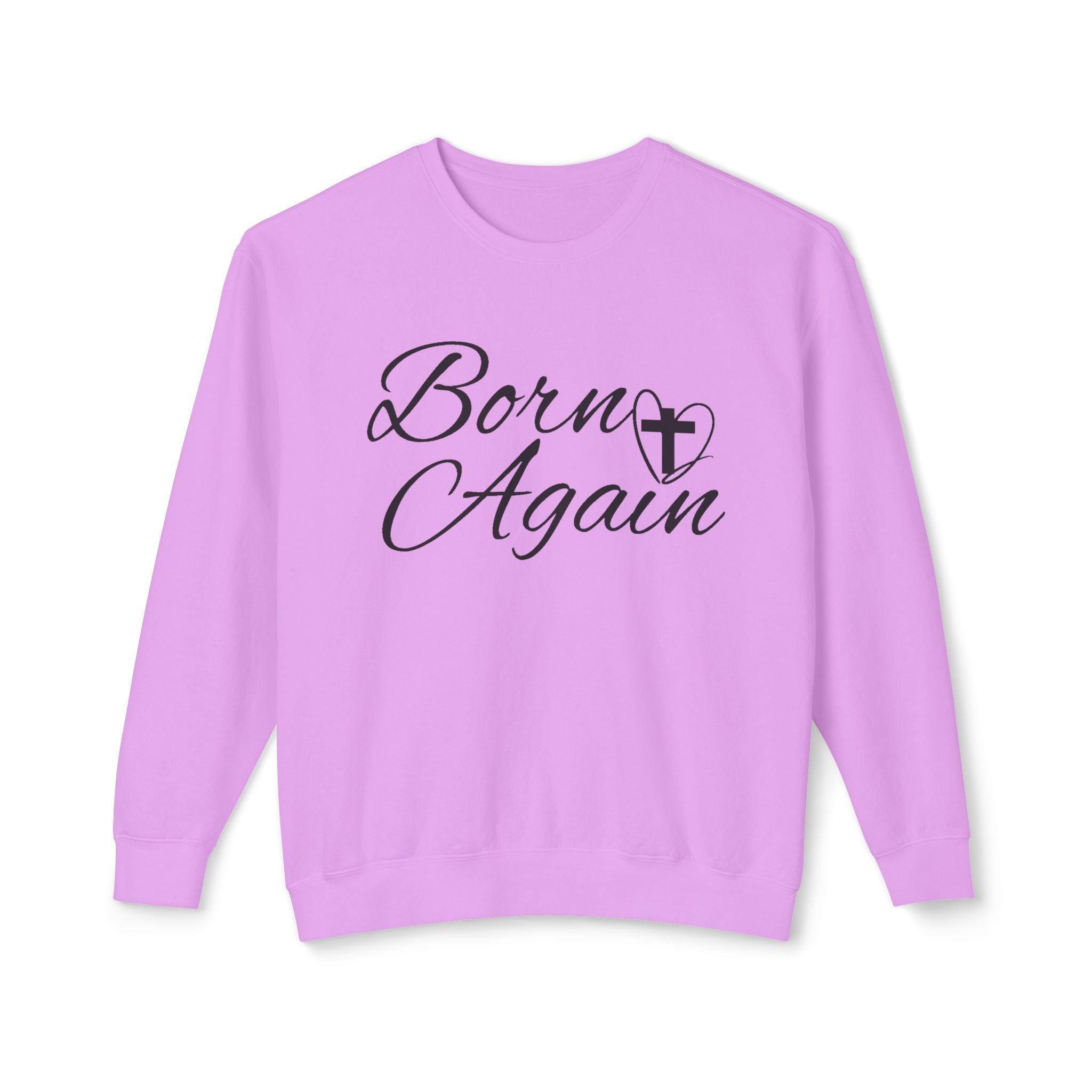 Faith Based Women's Sweater - Born Again | Sweatshirt by atgodanddesigns