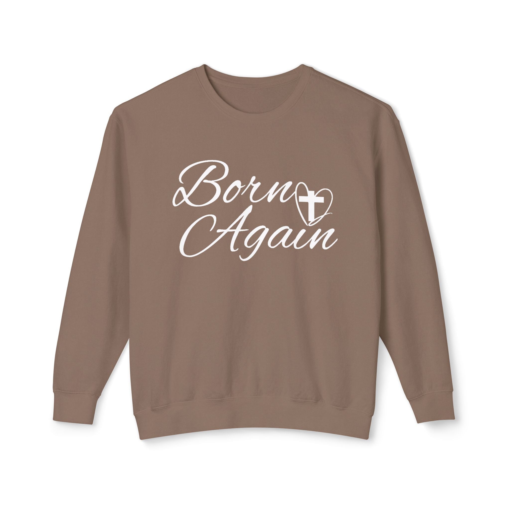 Faith Based Women's Sweater - Born Again | Sweatshirt by atgodanddesigns