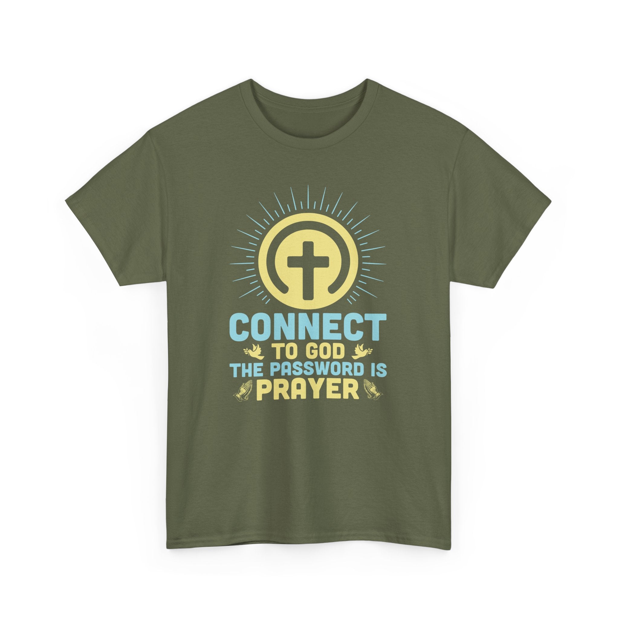 Faith Based Women's T-Shirt - Connect To God The Password Is Prayer | T-Shirt by atgodanddesigns