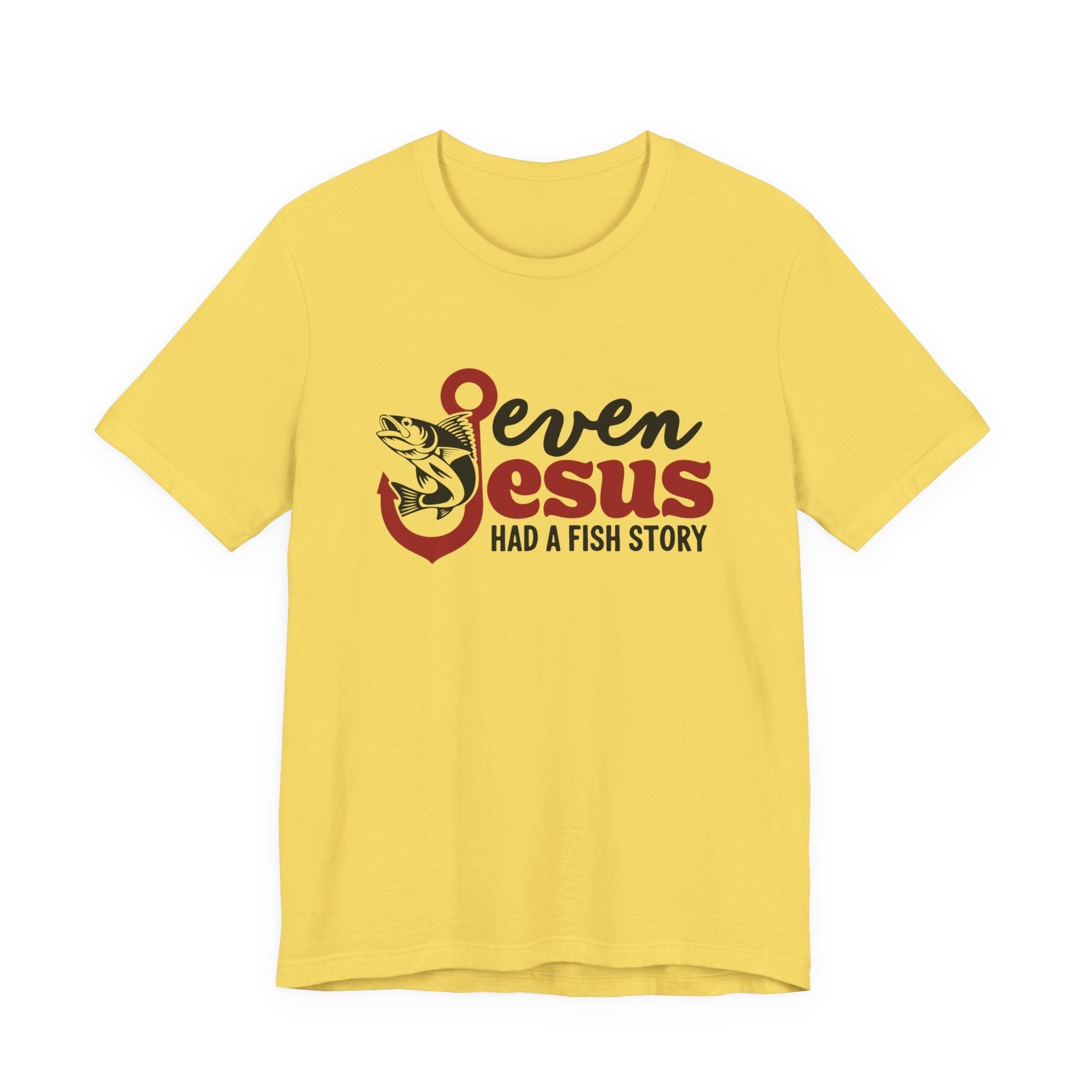 Faith Based Women's T-Shirt - Even Jesus Had A Fishing Story | T-Shirt by atgodanddesigns