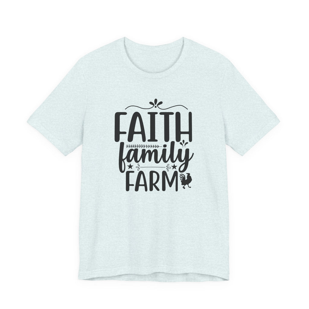 Faith Based Women's T-Shirt - Faith, Family, Farm | T-Shirt by atgodanddesigns