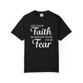 Faith Based Women's T-Shirt - Faith & Fear | T-Shirt by atgodanddesigns