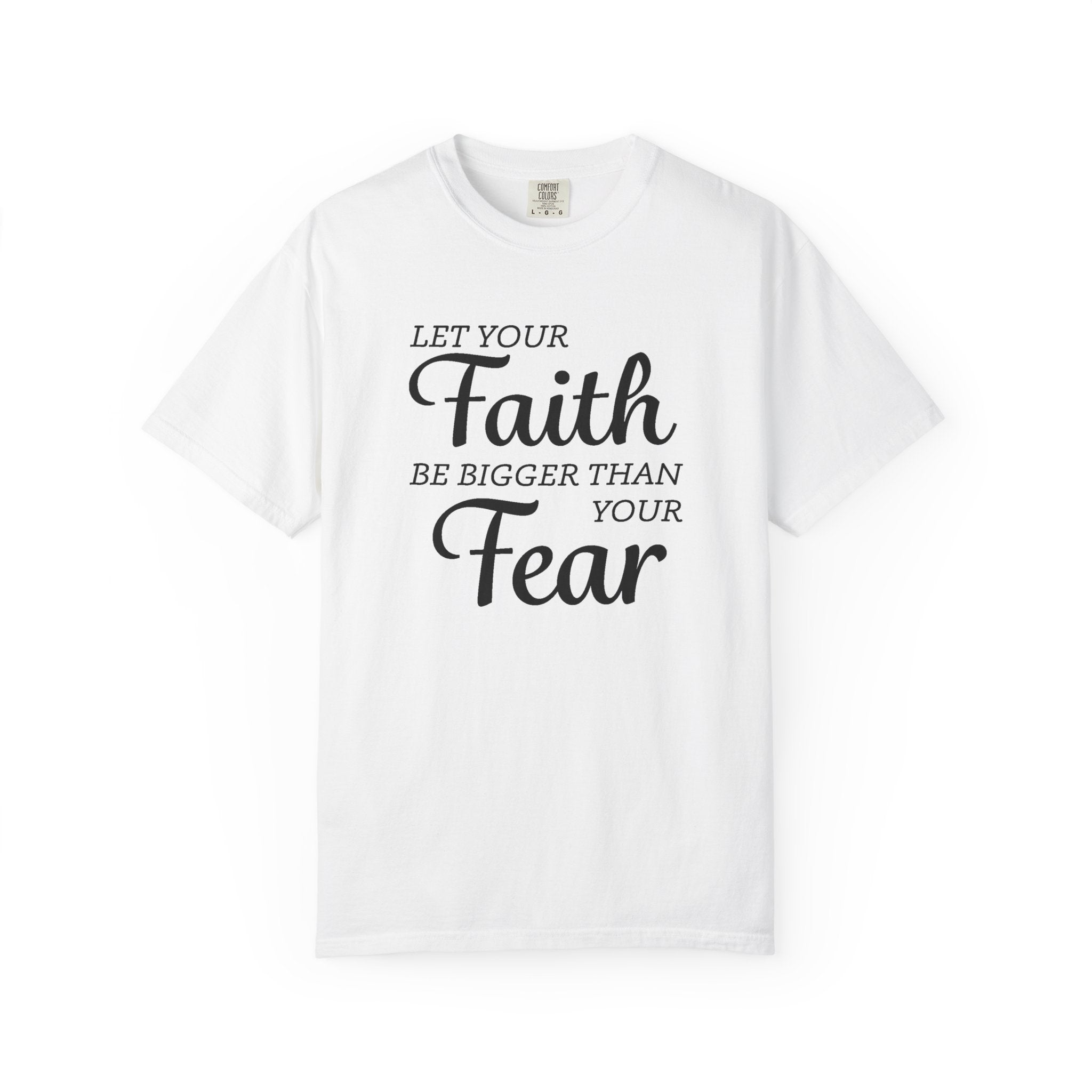 Faith Based Women's T-Shirt - Faith & Fear | T-Shirt by atgodanddesigns