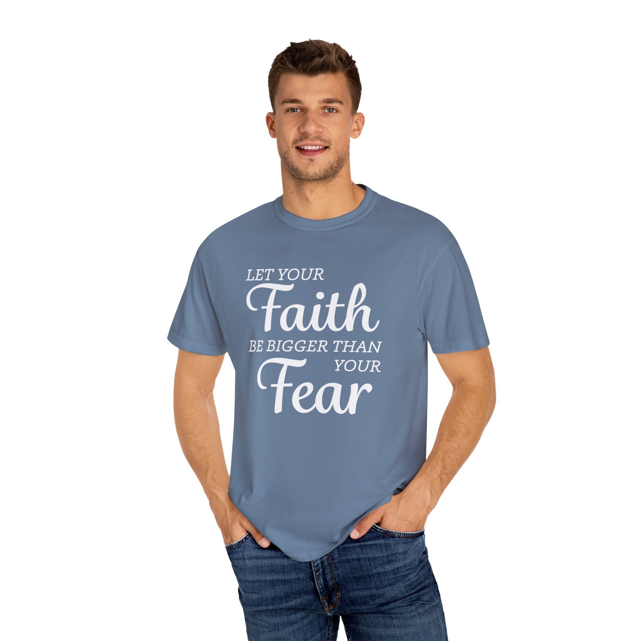 Faith Based Women's T-Shirt - Faith & Fear | T-Shirt by atgodanddesigns