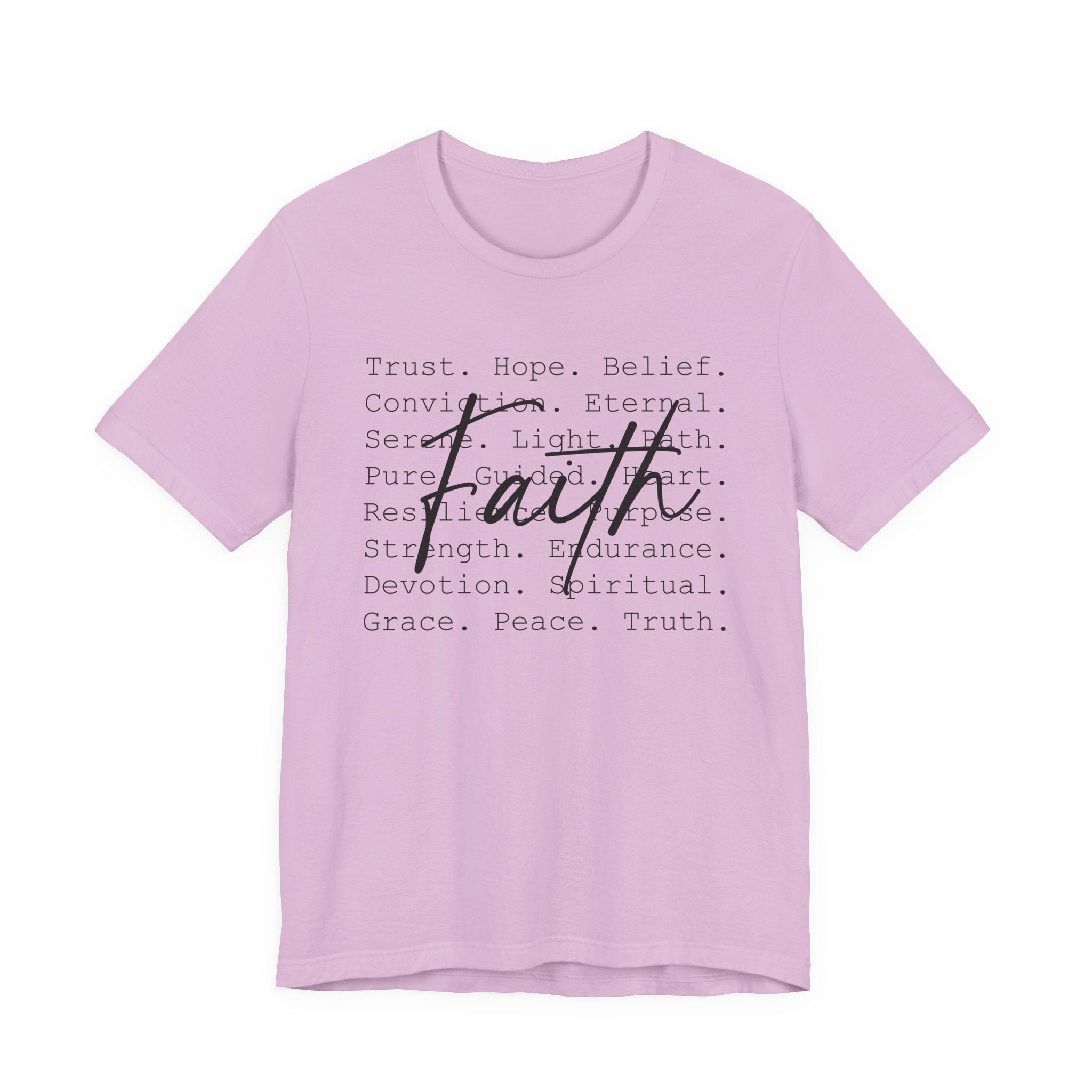 Faith Based Women's T-Shirt - Faith Words | T-Shirt by atgodanddesigns