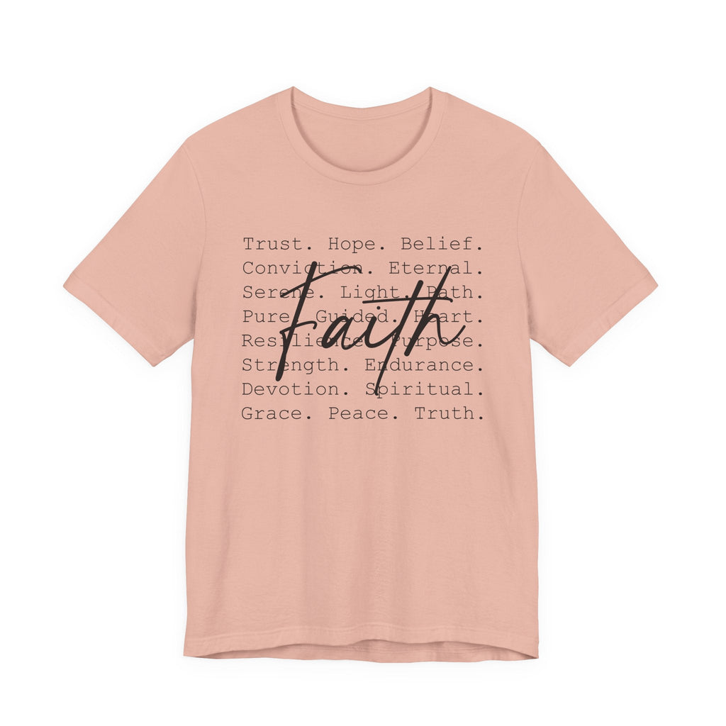 Faith Based Women's T-Shirt - Faith Words | T-Shirt by atgodanddesigns