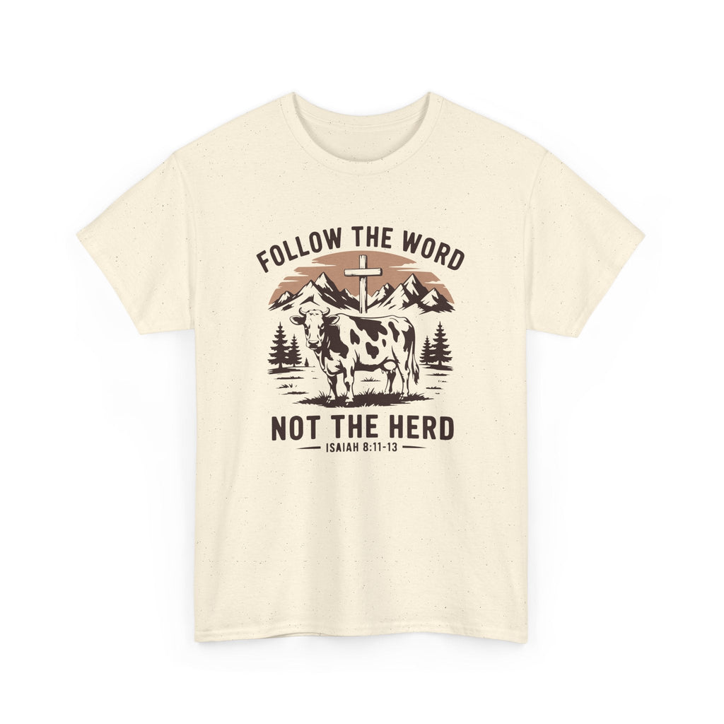 Faith Based Women's T-Shirt - Follow The Word Not The Herd | T-Shirt by atgodanddesigns