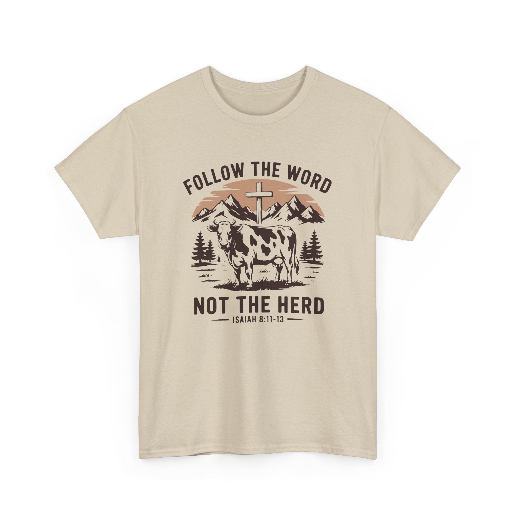 Faith Based Women's T-Shirt - Follow The Word Not The Herd | T-Shirt by atgodanddesigns