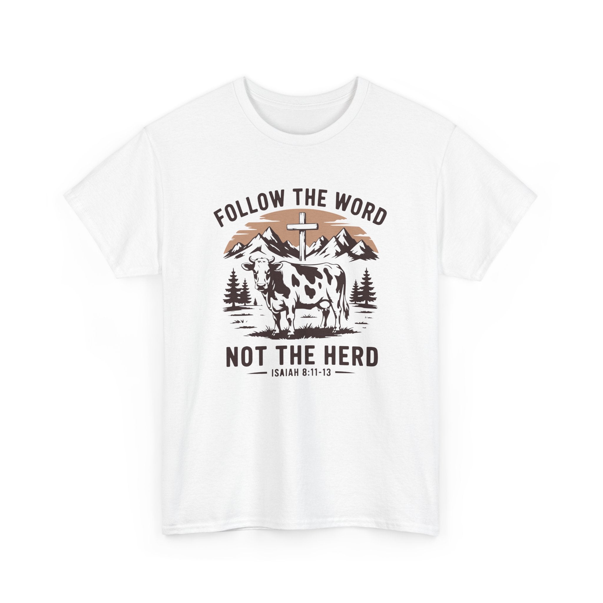 Faith Based Women's T-Shirt - Follow The Word Not The Herd | T-Shirt by atgodanddesigns