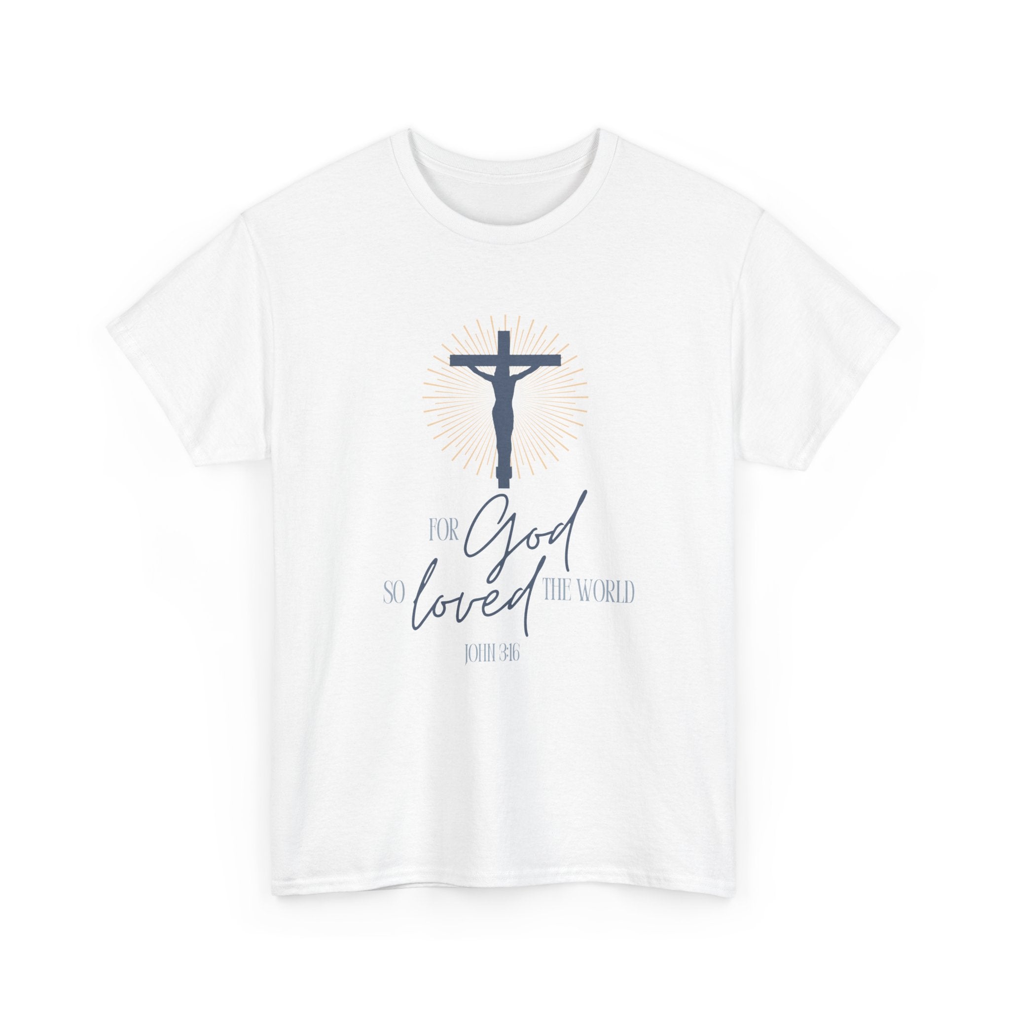 Faith Based Women's T-Shirt - For God So Loved the World | T-Shirt by atgodanddesigns