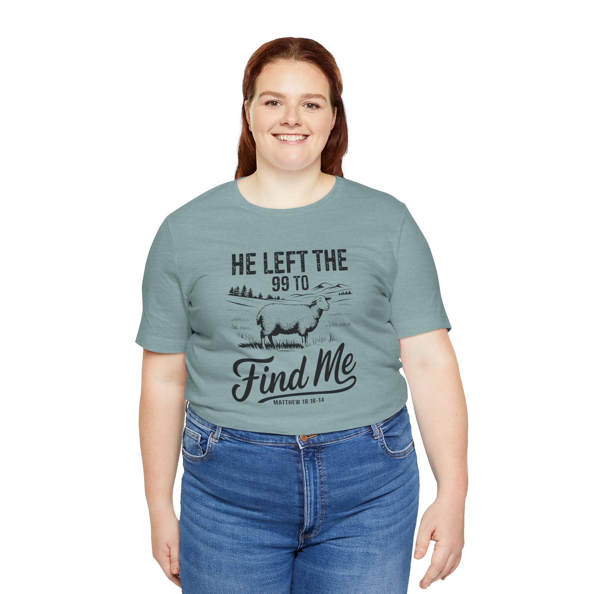 Faith Based Women's T-Shirt - He Left The 99 To Find Me | T-Shirt by atgodanddesigns