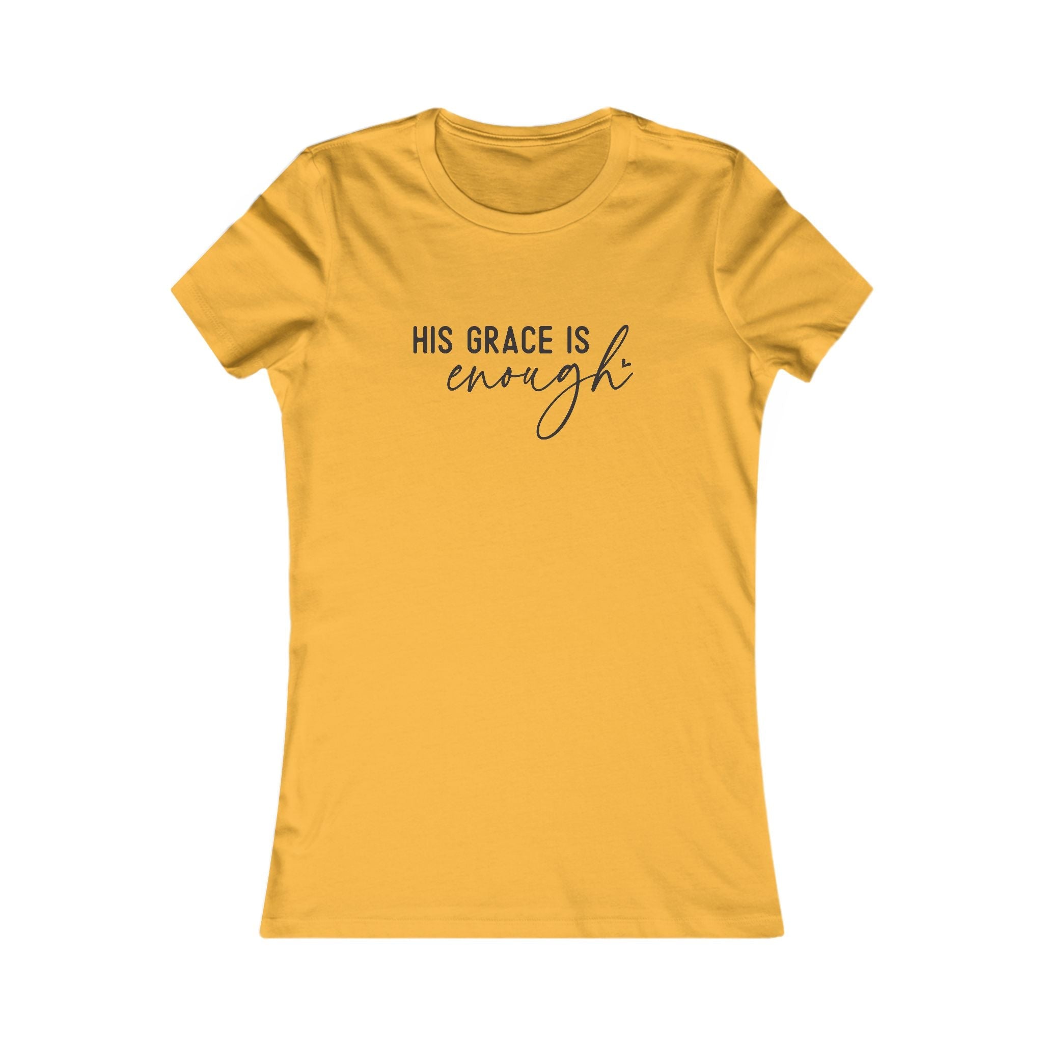 Faith Based Women's T-Shirt - His Grace Is Enough | T-Shirt by atgodanddesigns
