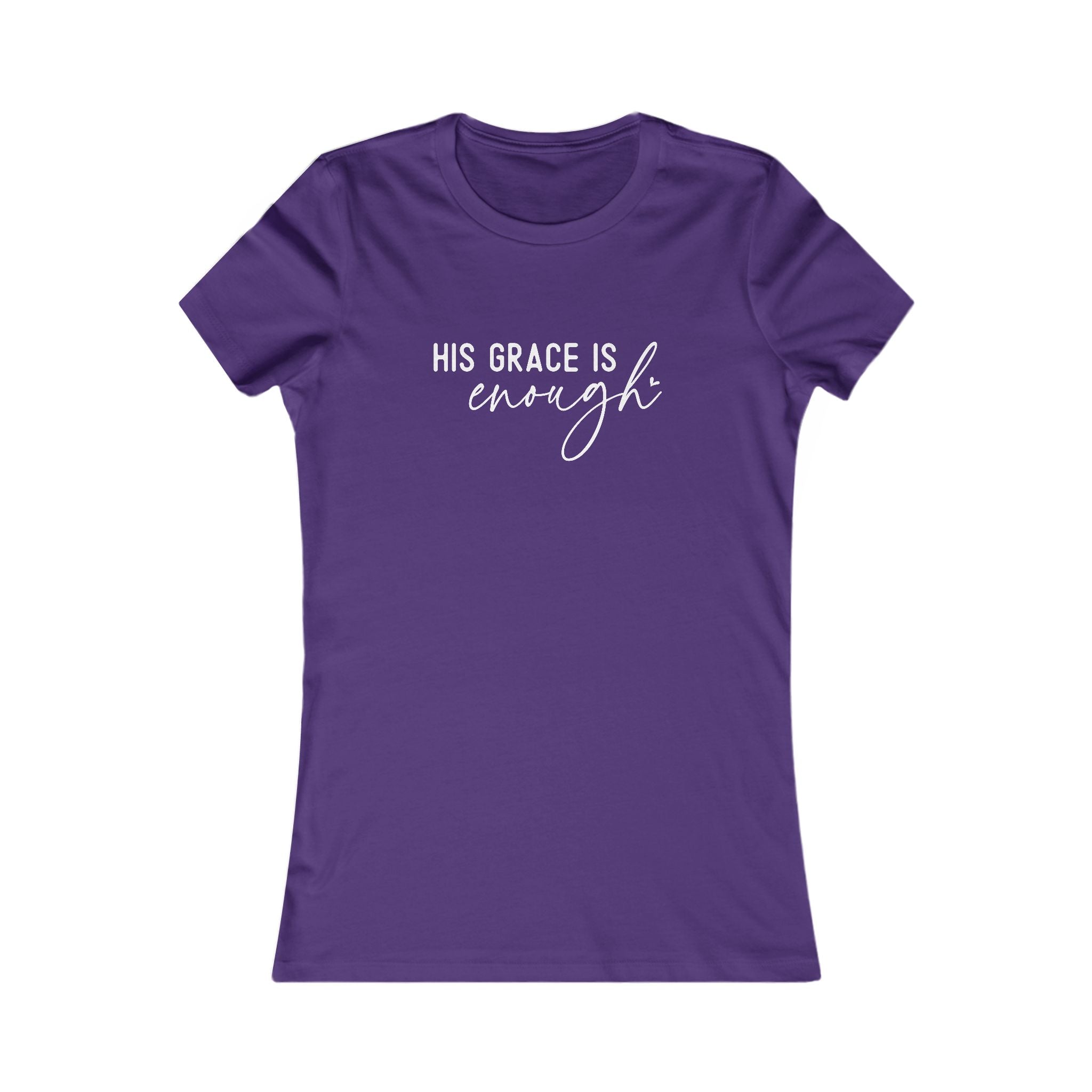 Faith Based Women's T-Shirt - His Grace Is Enough | T-Shirt by atgodanddesigns