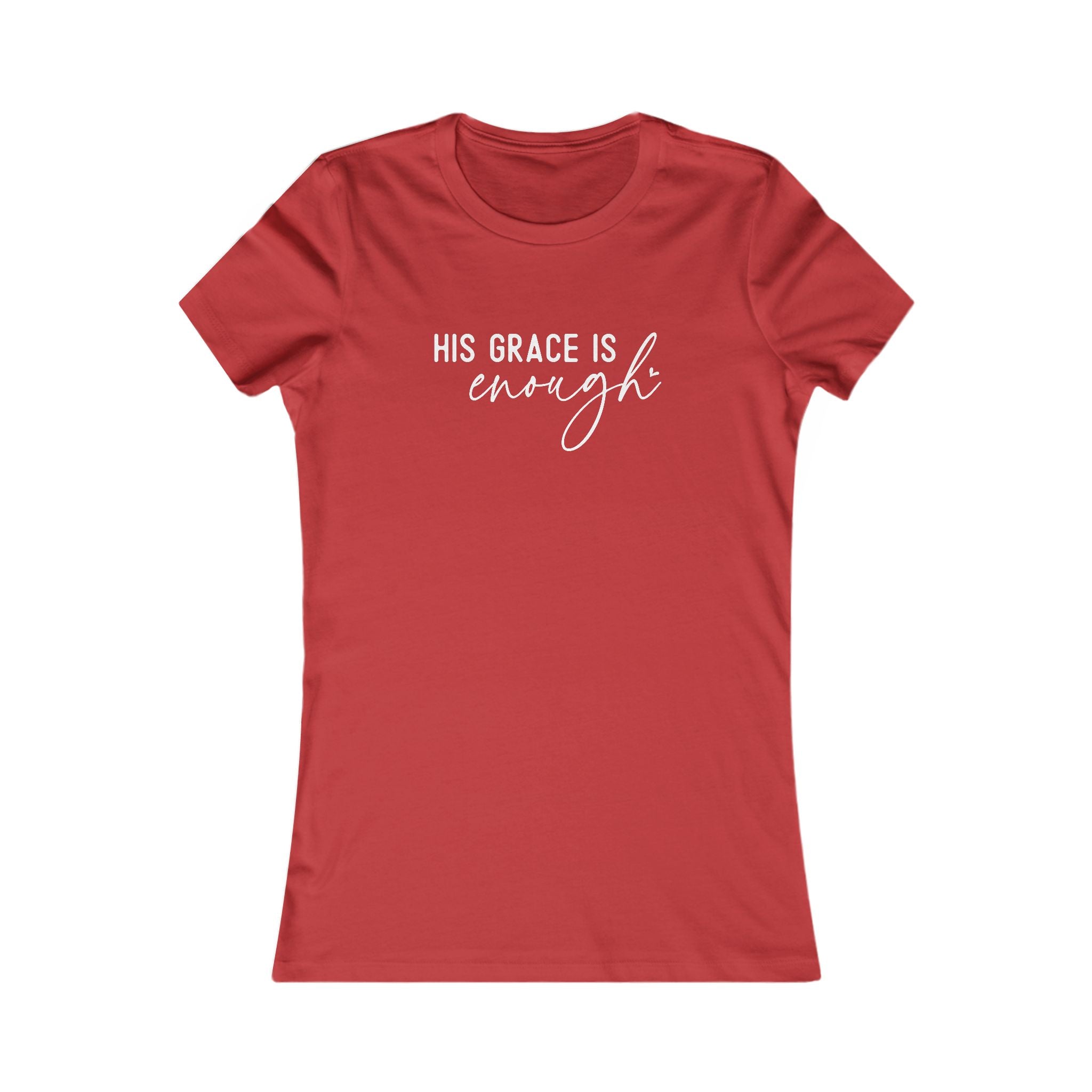 Faith Based Women's T-Shirt - His Grace Is Enough | T-Shirt by atgodanddesigns