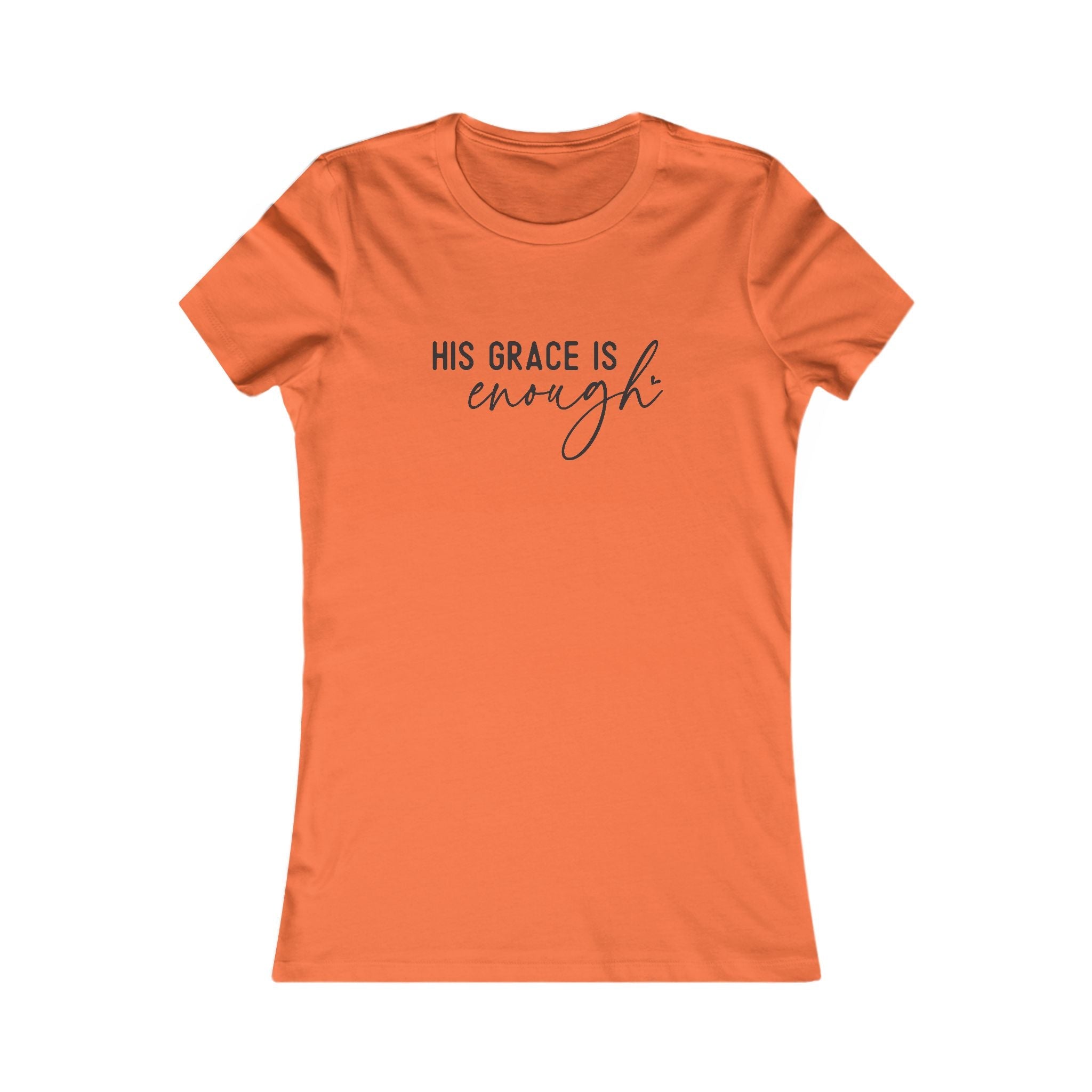 Faith Based Women's T-Shirt - His Grace Is Enough | T-Shirt by atgodanddesigns