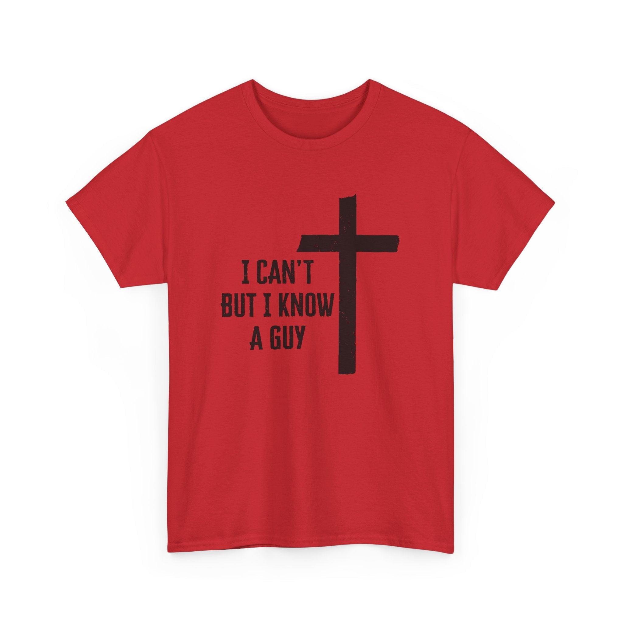 Faith Based Women's T-Shirt - I Can’t But I Know a Guy | T-Shirt by atgodanddesigns