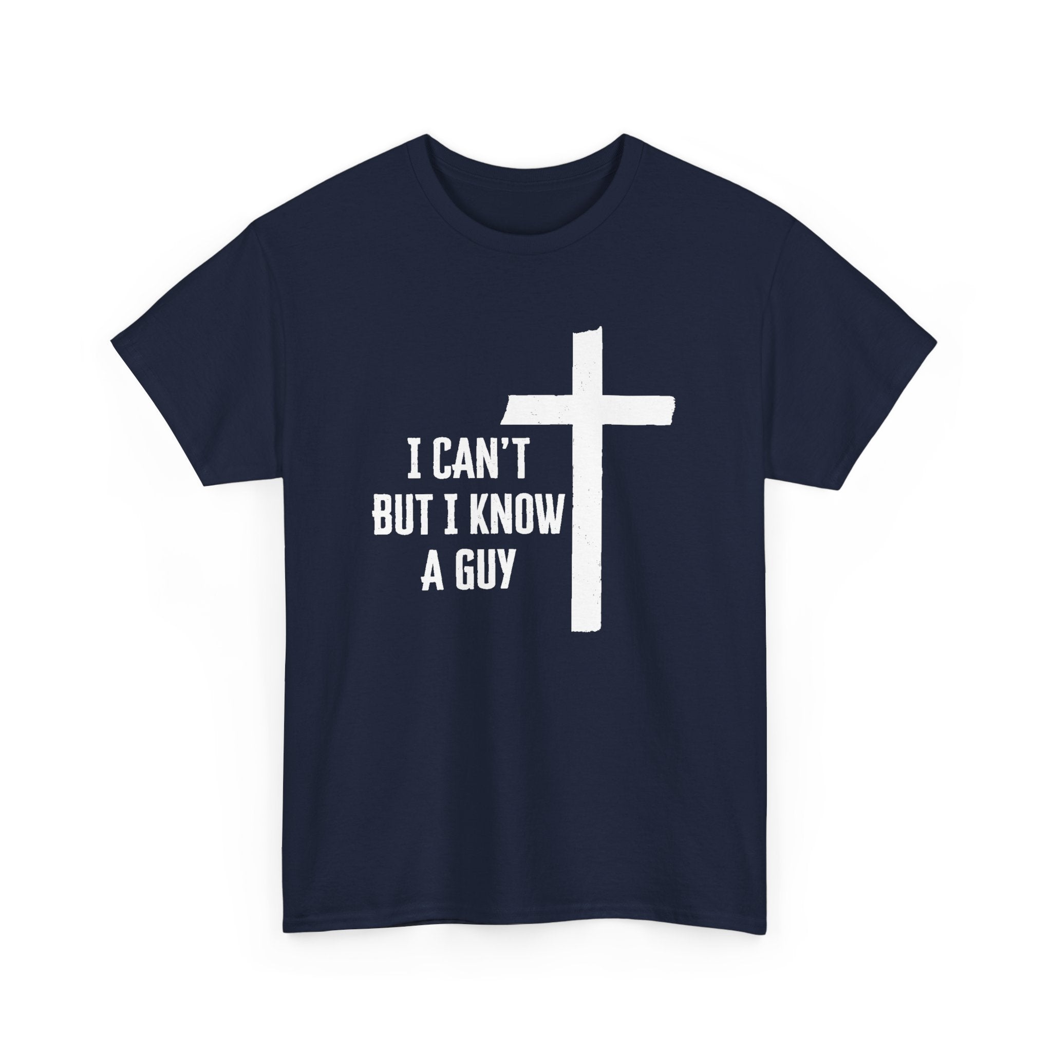 Faith Based Women's T-Shirt - I Can’t But I Know a Guy | T-Shirt by atgodanddesigns