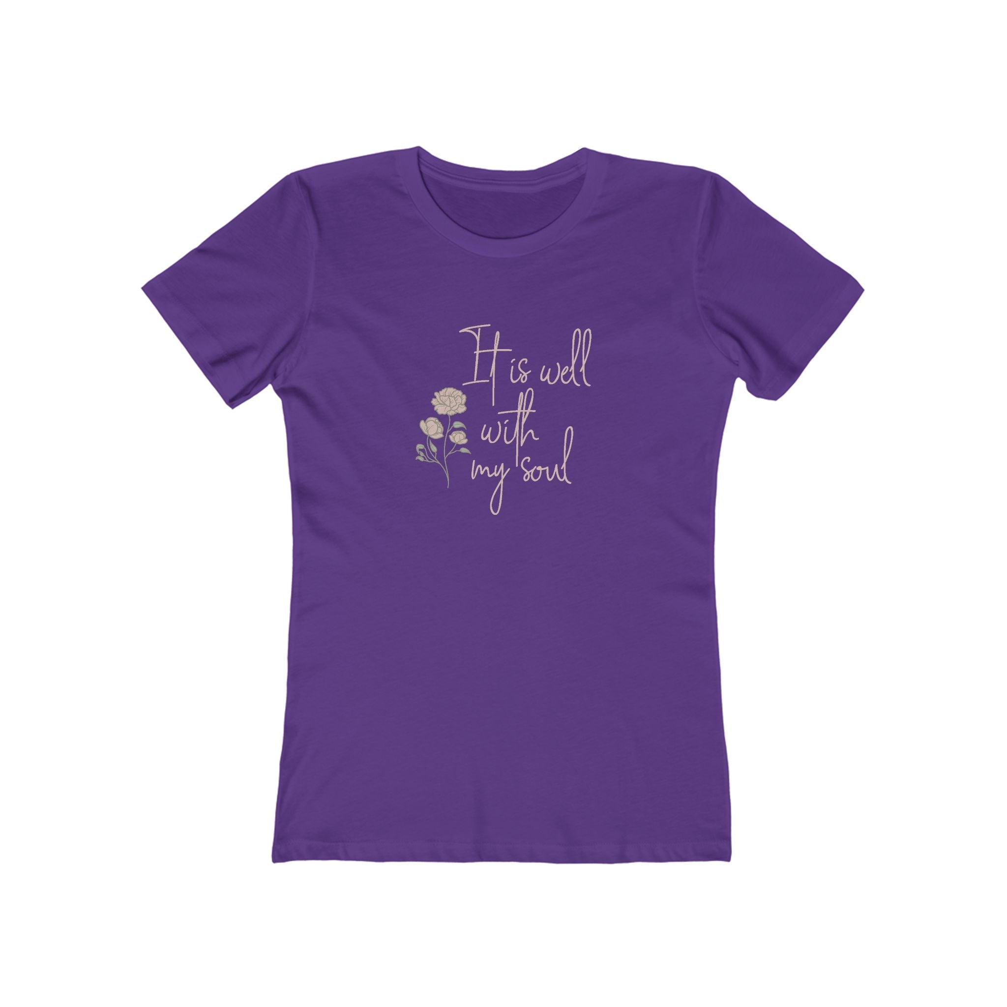 Faith Based Women's T-Shirt - It Is Well With My Soul | T-Shirt by atgodanddesigns