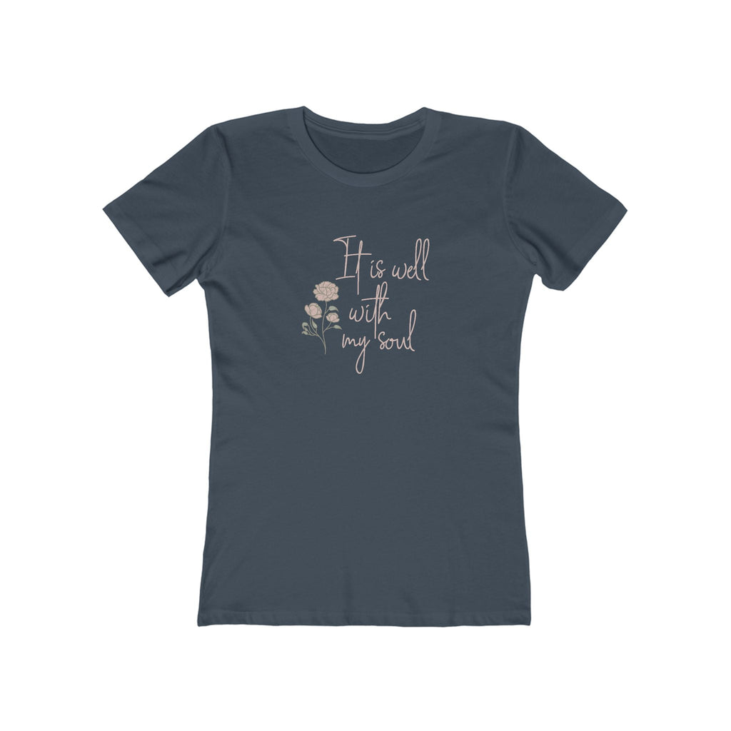 Faith Based Women's T-Shirt - It Is Well With My Soul | T-Shirt by atgodanddesigns