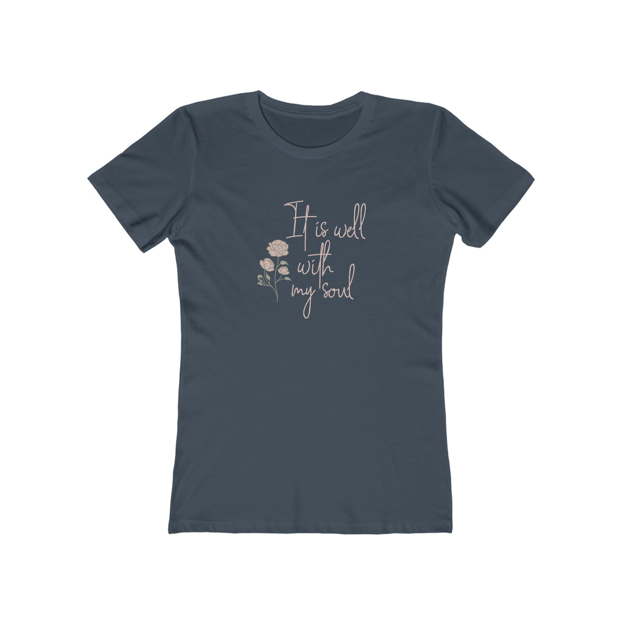 Faith Based Women's T-Shirt - It Is Well With My Soul | T-Shirt by atgodanddesigns