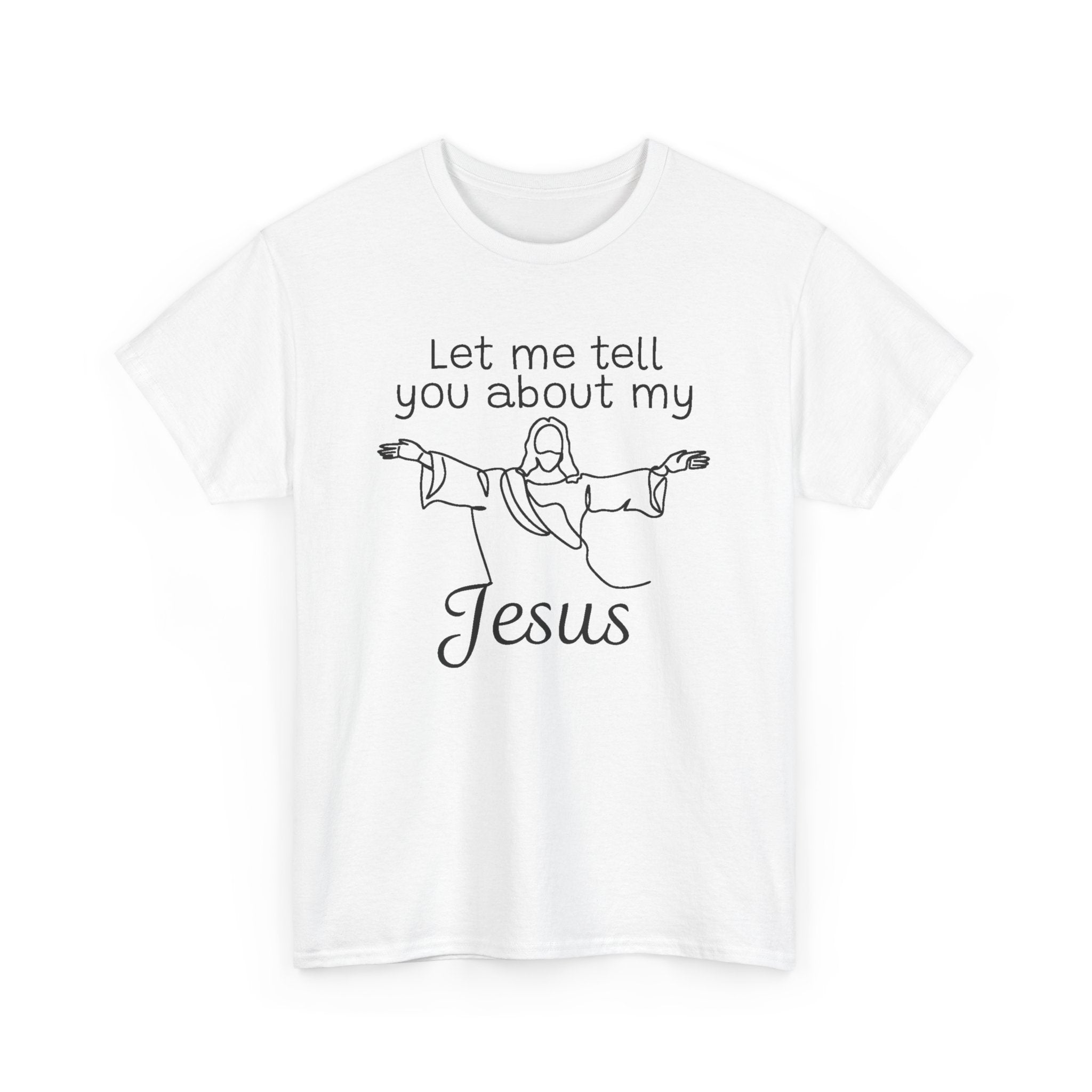 Faith Based Women's T-Shirt - Let me tell you about my Jesus | T-Shirt by atgodanddesigns