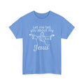 Faith Based Women's T-Shirt - Let me tell you about my Jesus | T-Shirt by atgodanddesigns
