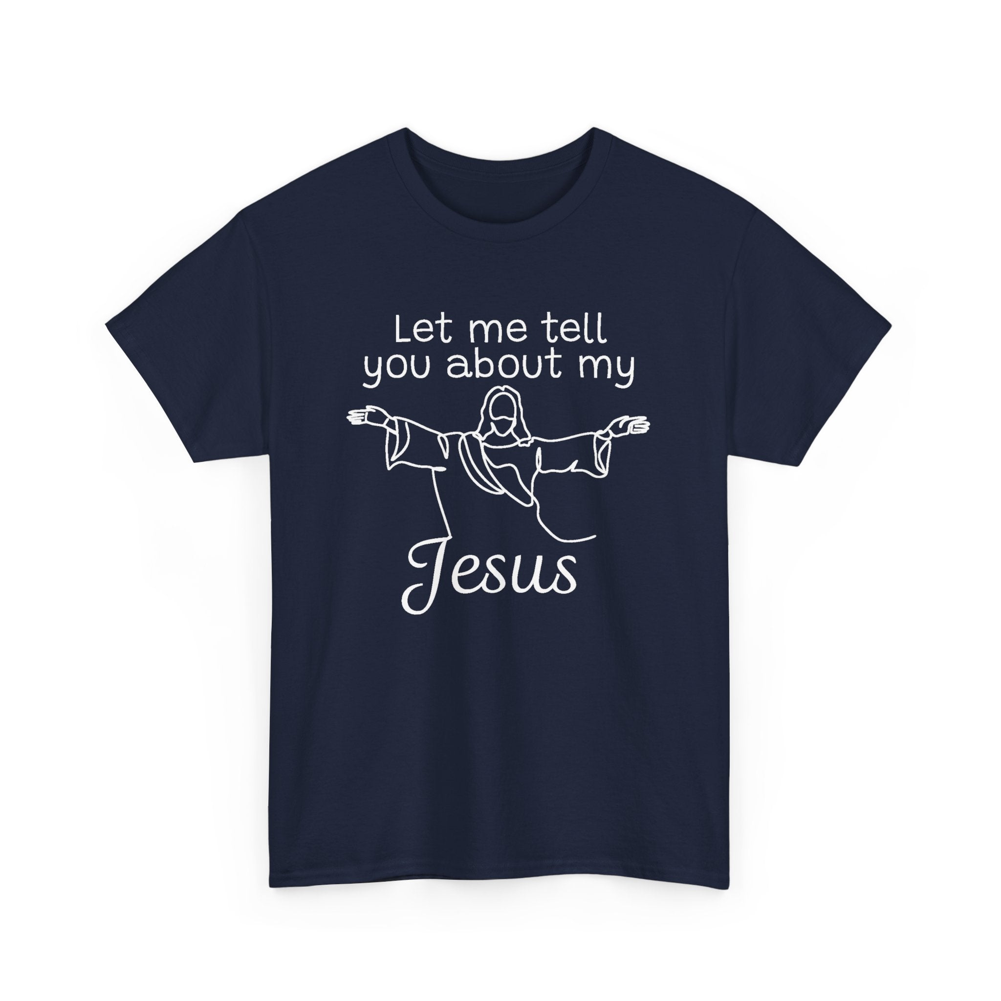 Faith Based Women's T-Shirt - Let me tell you about my Jesus | T-Shirt by atgodanddesigns