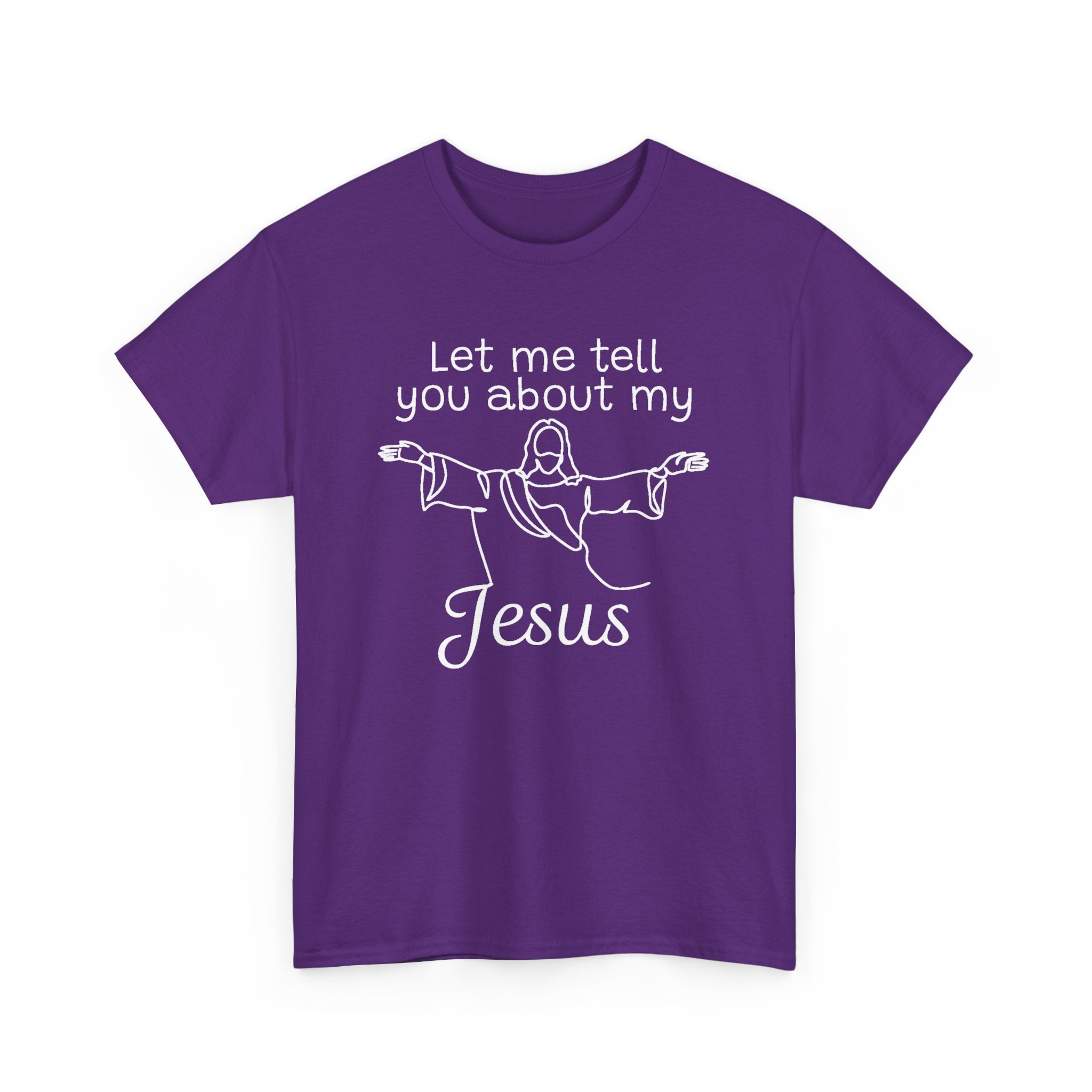 Faith Based Women's T-Shirt - Let me tell you about my Jesus | T-Shirt by atgodanddesigns