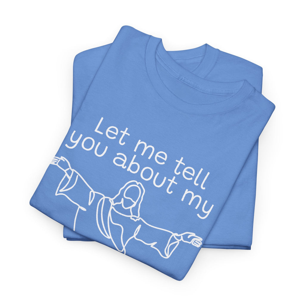 Faith Based Women's T-Shirt - Let me tell you about my Jesus | T-Shirt by atgodanddesigns