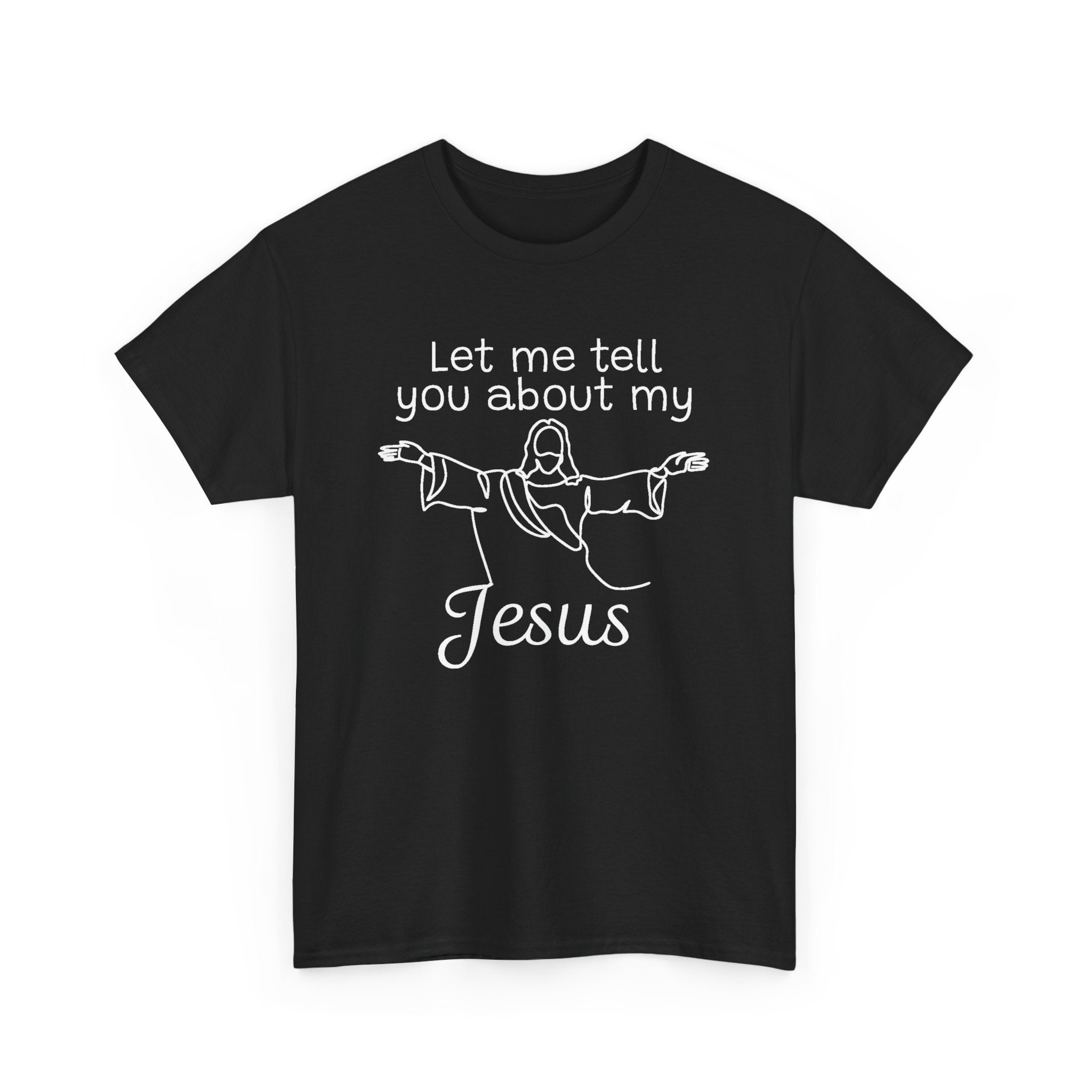 Faith Based Women's T-Shirt - Let me tell you about my Jesus | T-Shirt by atgodanddesigns